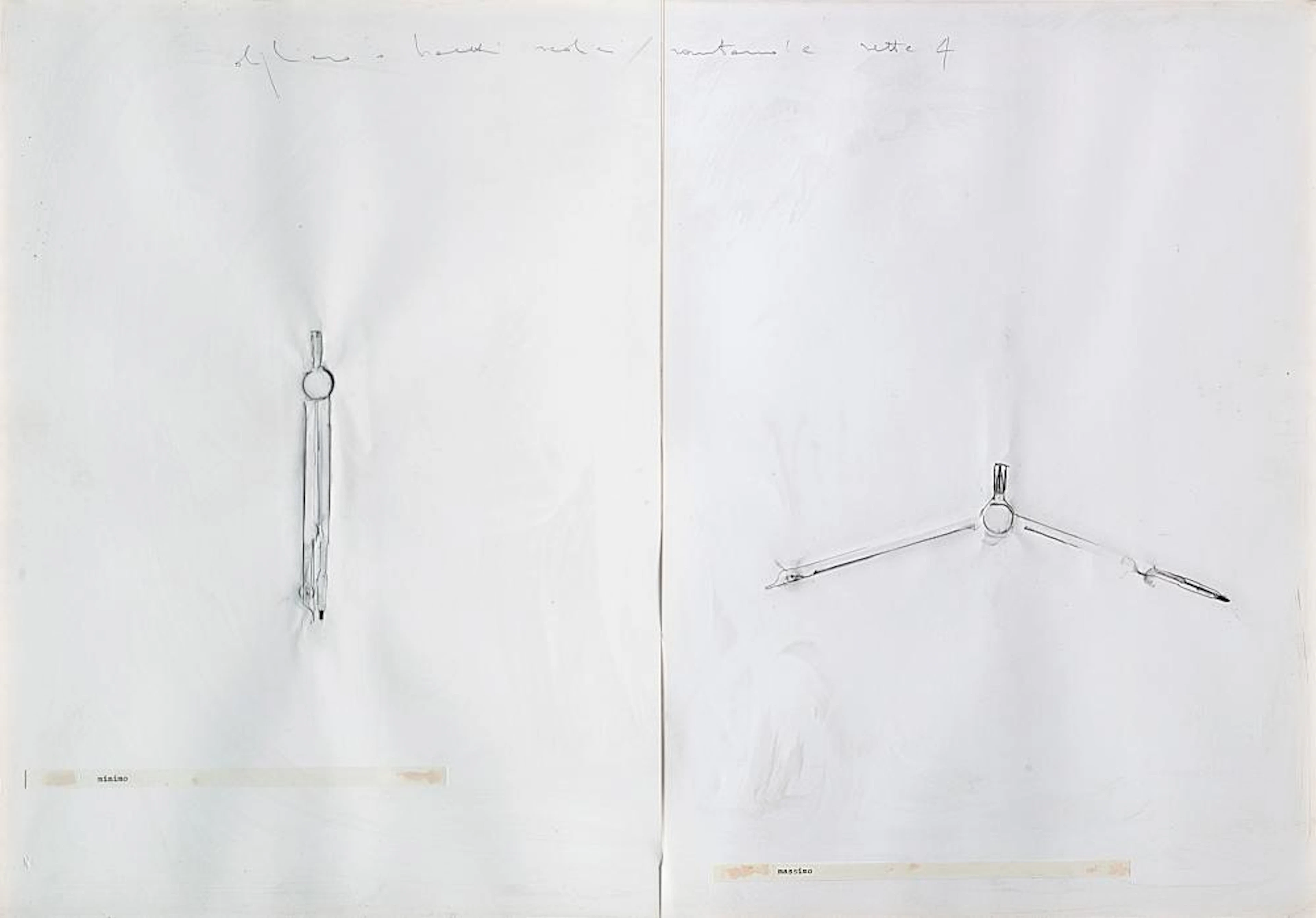 Alighiero Boetti (Torino 1940-Roma 1994) - Minimo massimo, 1974