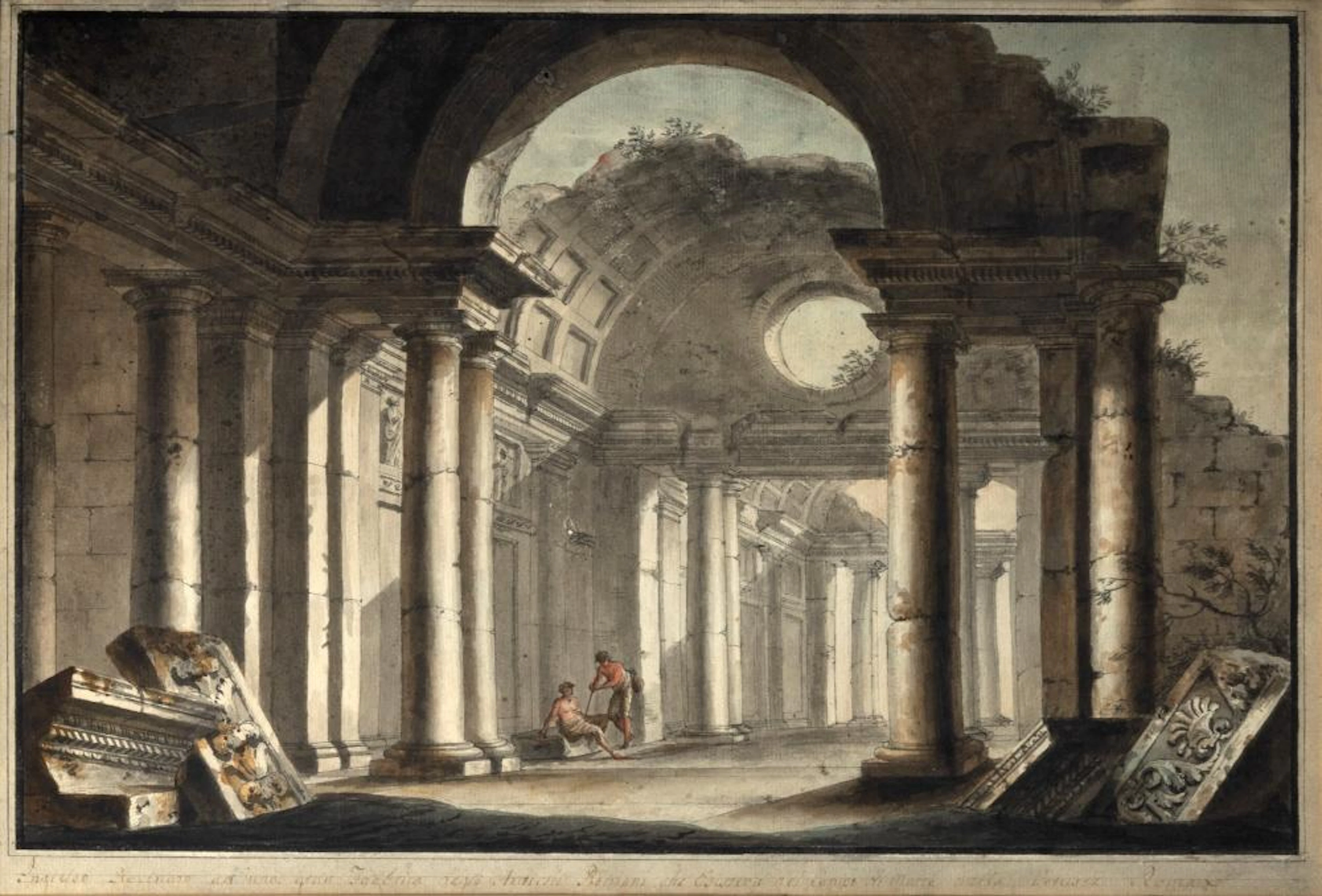Cerchia di Hubert Robert (Parigi 1733 ? 1808)...