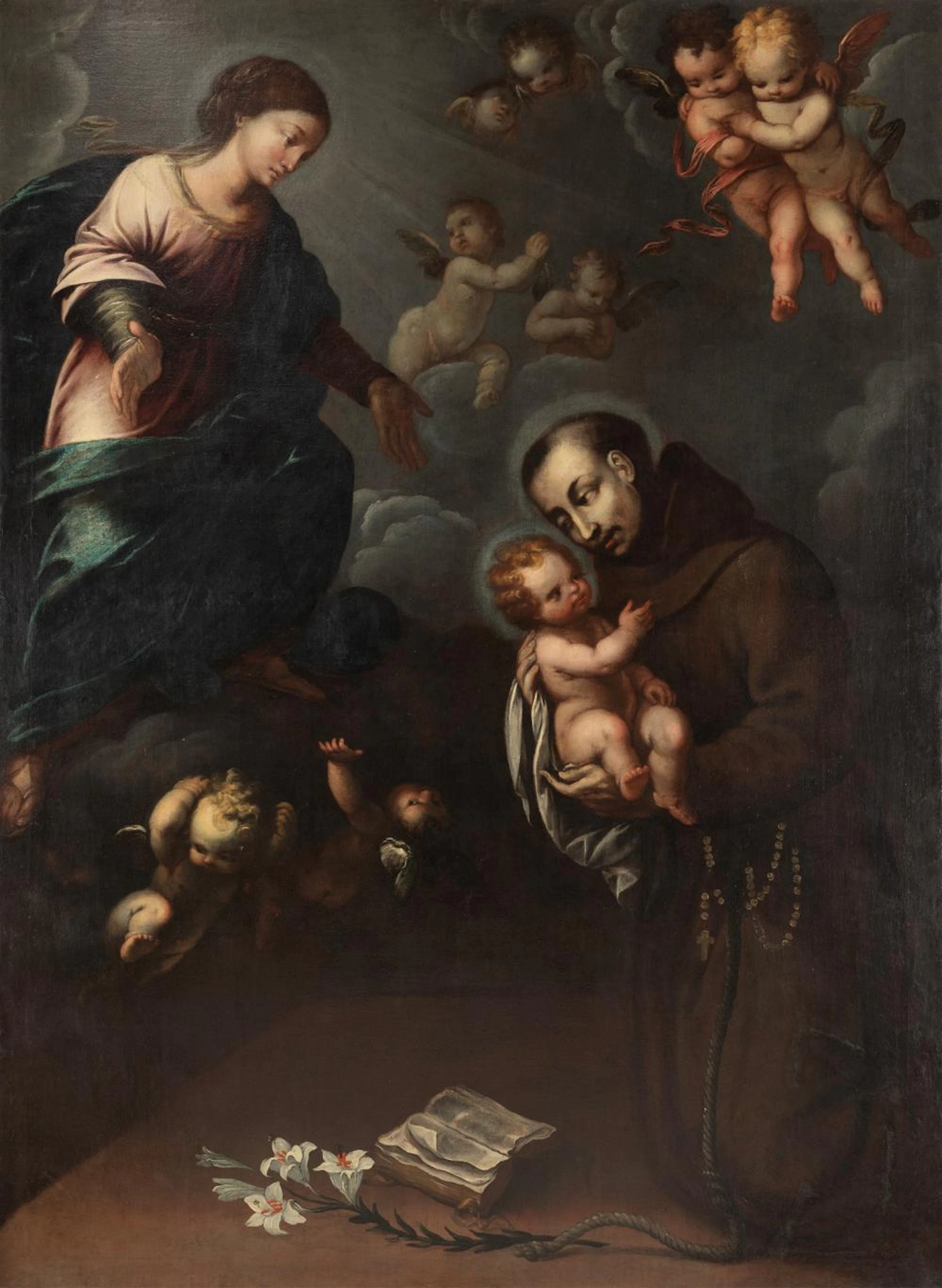 Orsola Maddalena Caccia (Moncalvo 1596-1676) - Vision of Saint Anthony of Padua