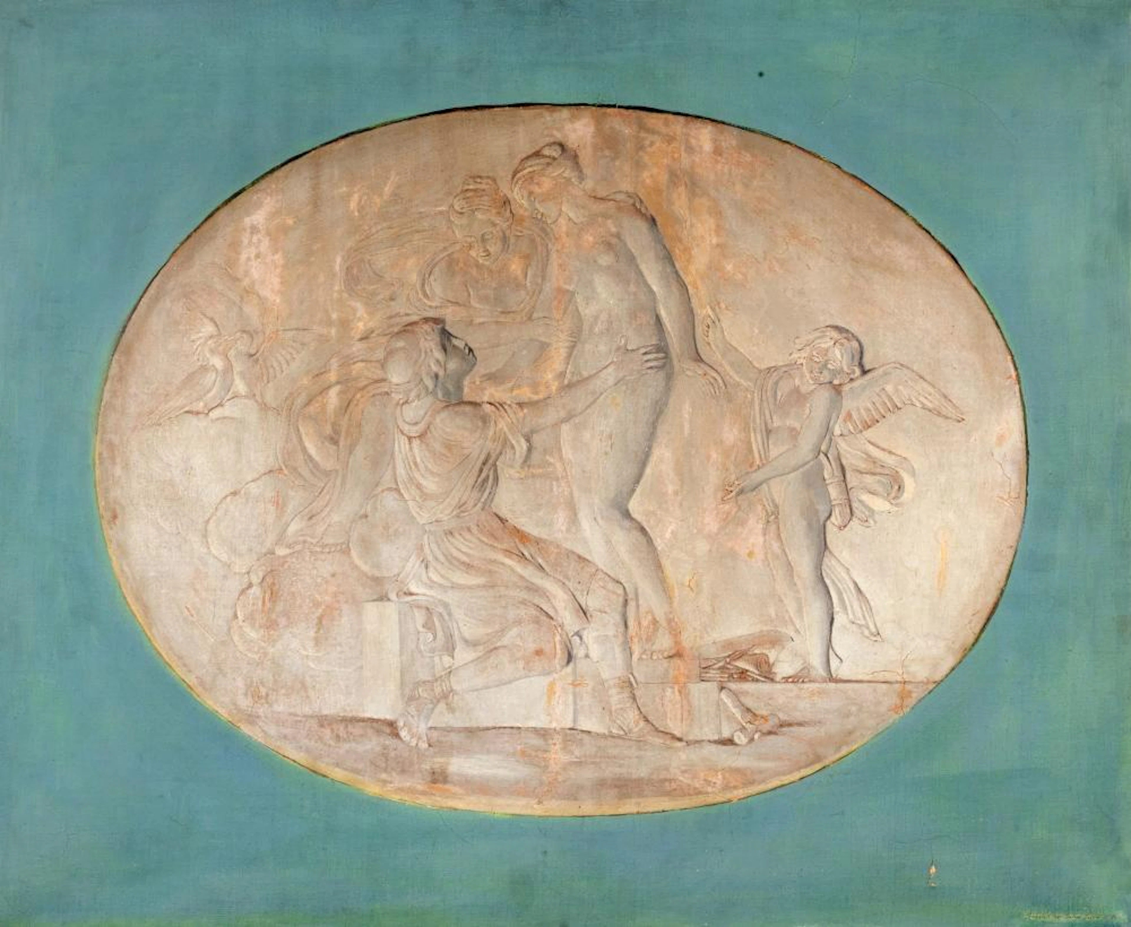 Scuola neoclassica - Mythological scene in monochrome
