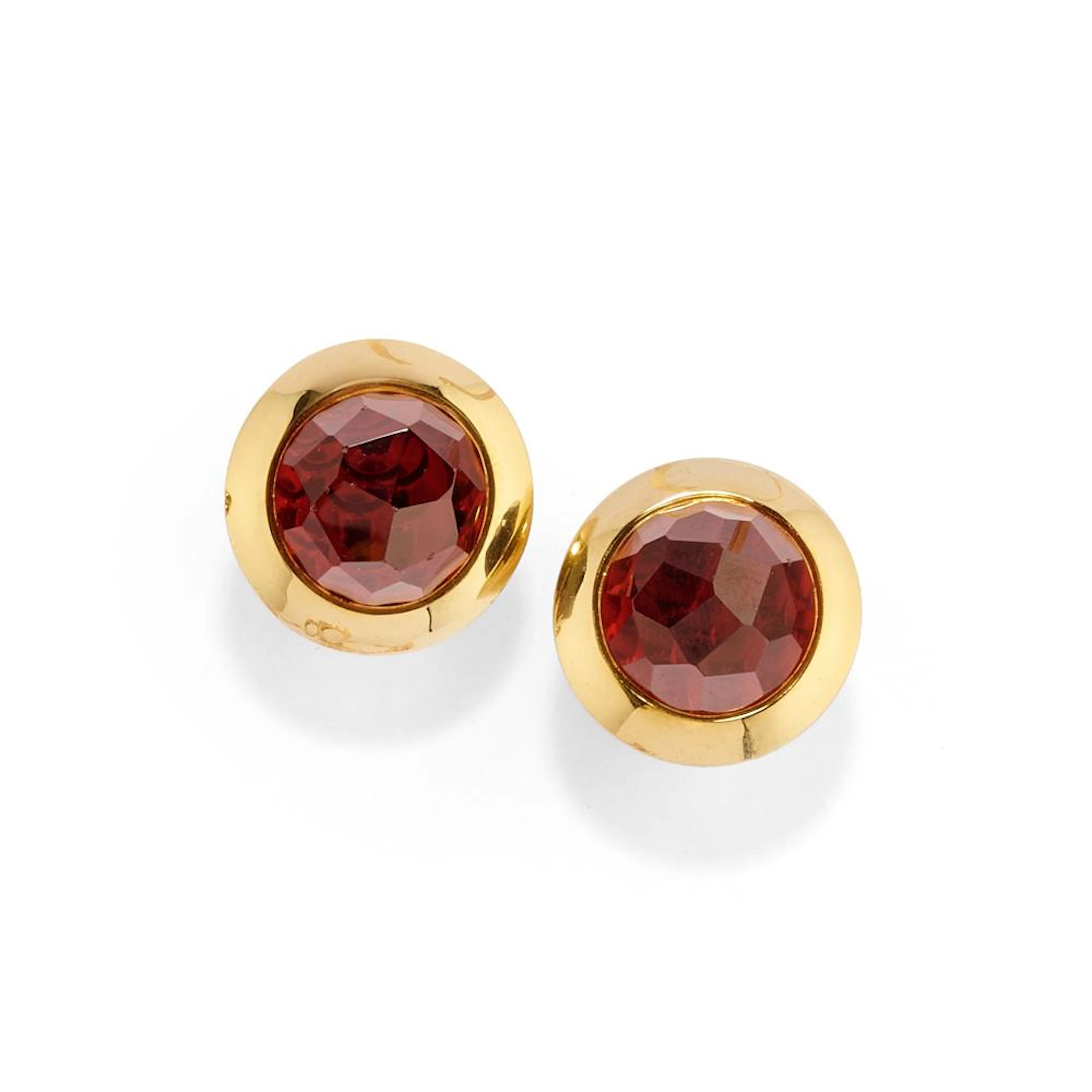 Pomellato - Garnet earrings, 18k yellow gold