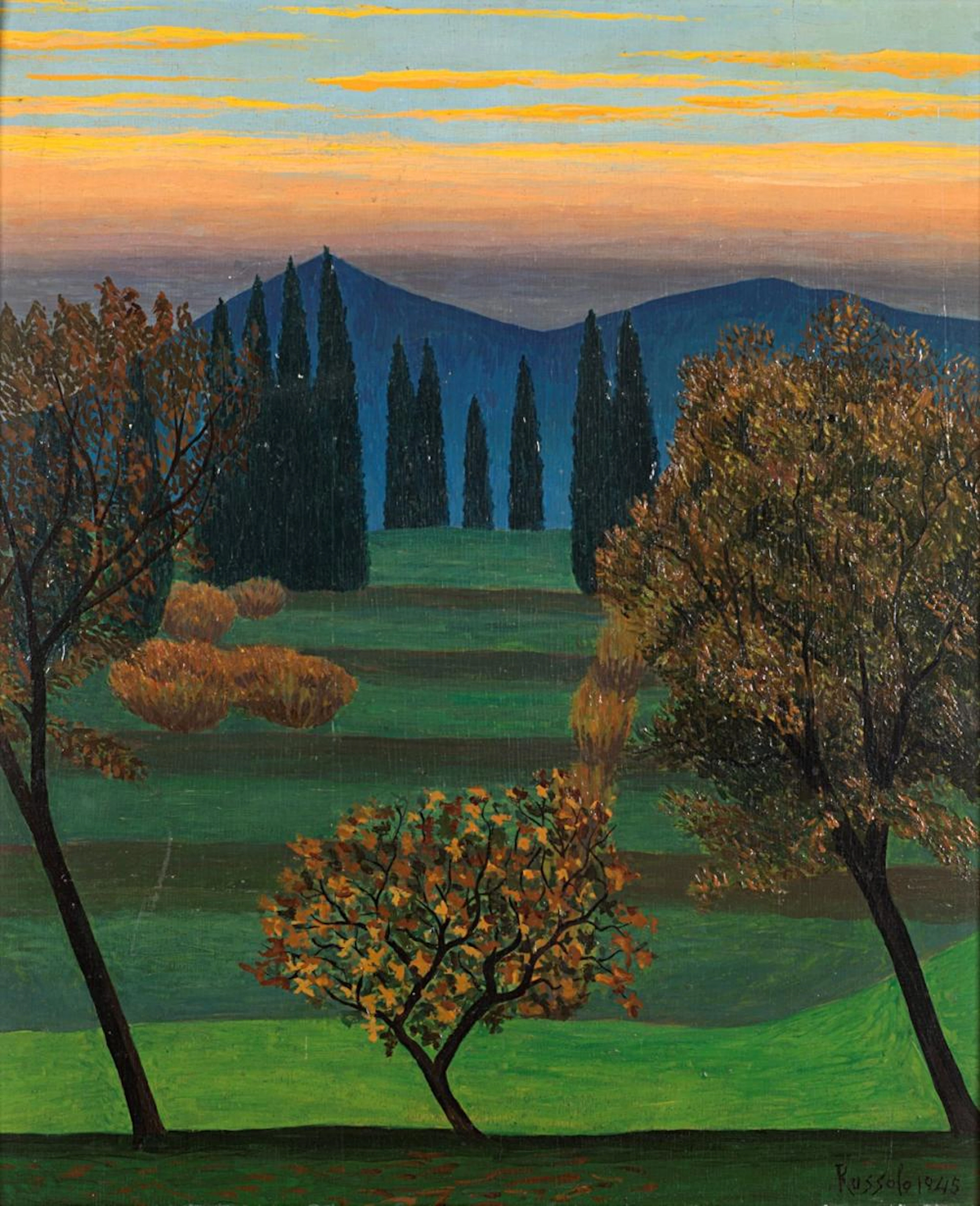 LUIGI RUSSOLO - La collina die cipressi, 1945