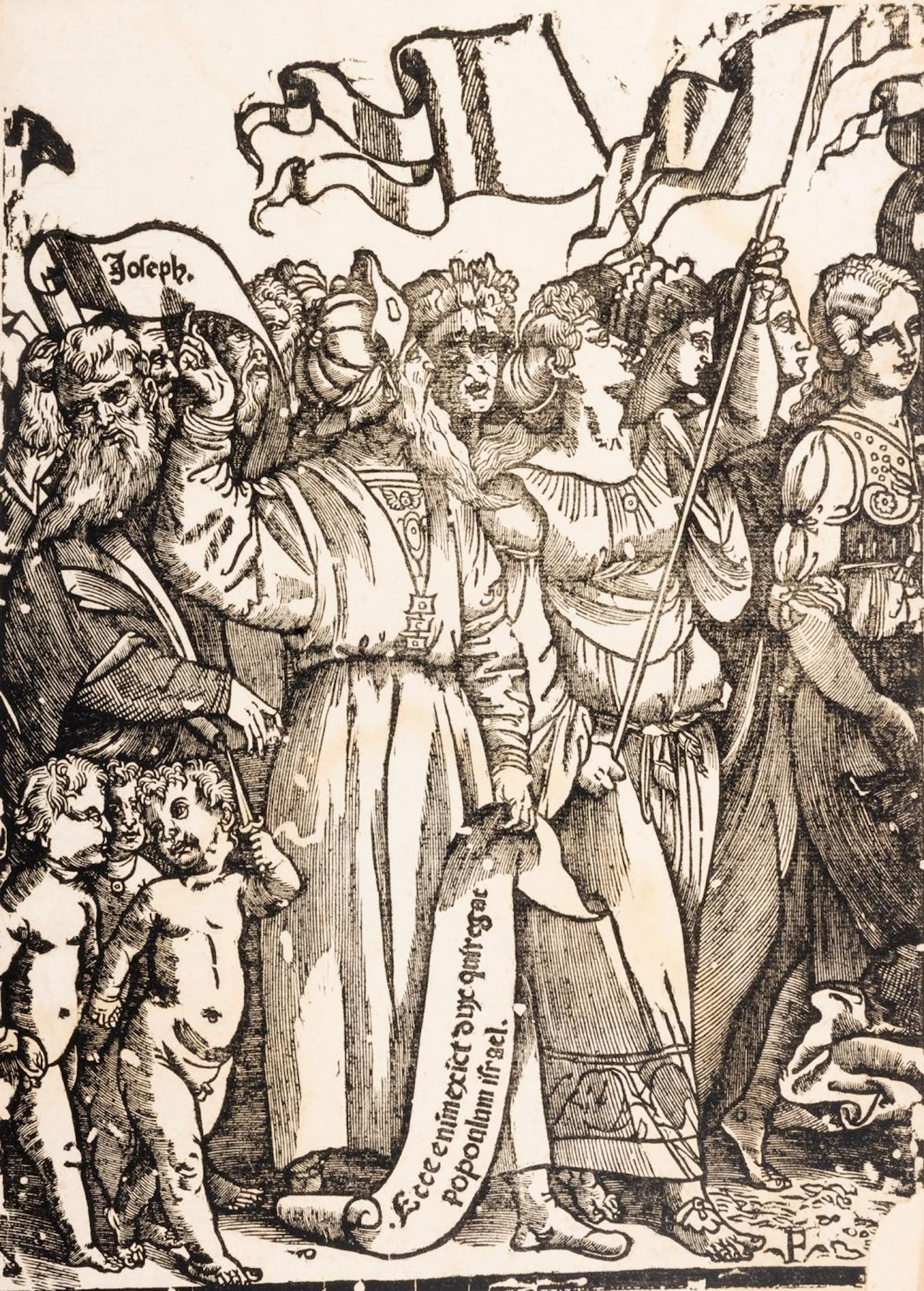 Incisione - Vecellio, Tiziano - Processional procession with Triumph of Christ