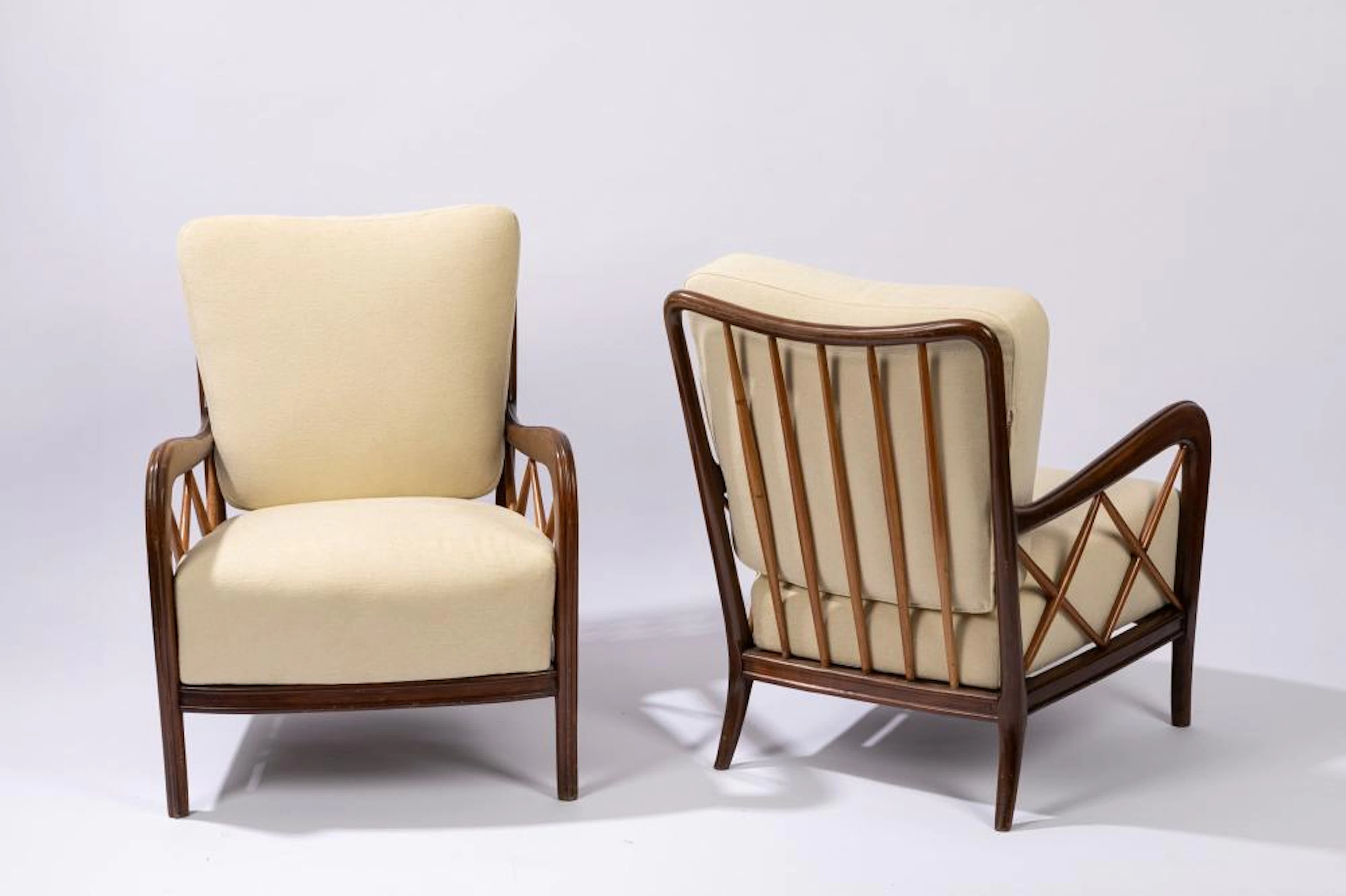 Manifattura Italiana - Two armchairs, 1940 ca.