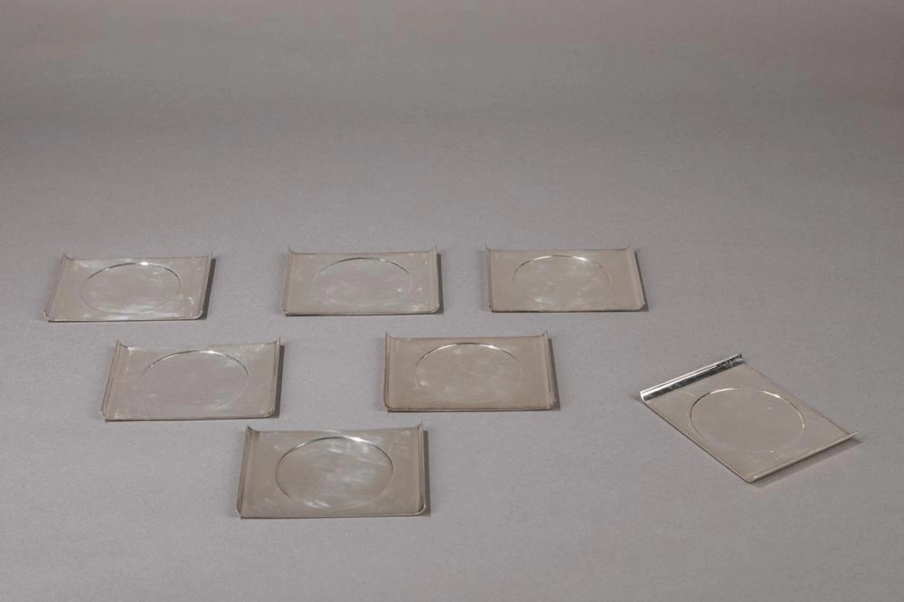 Lino Sabattini - Seven coasters, 1960 ca.