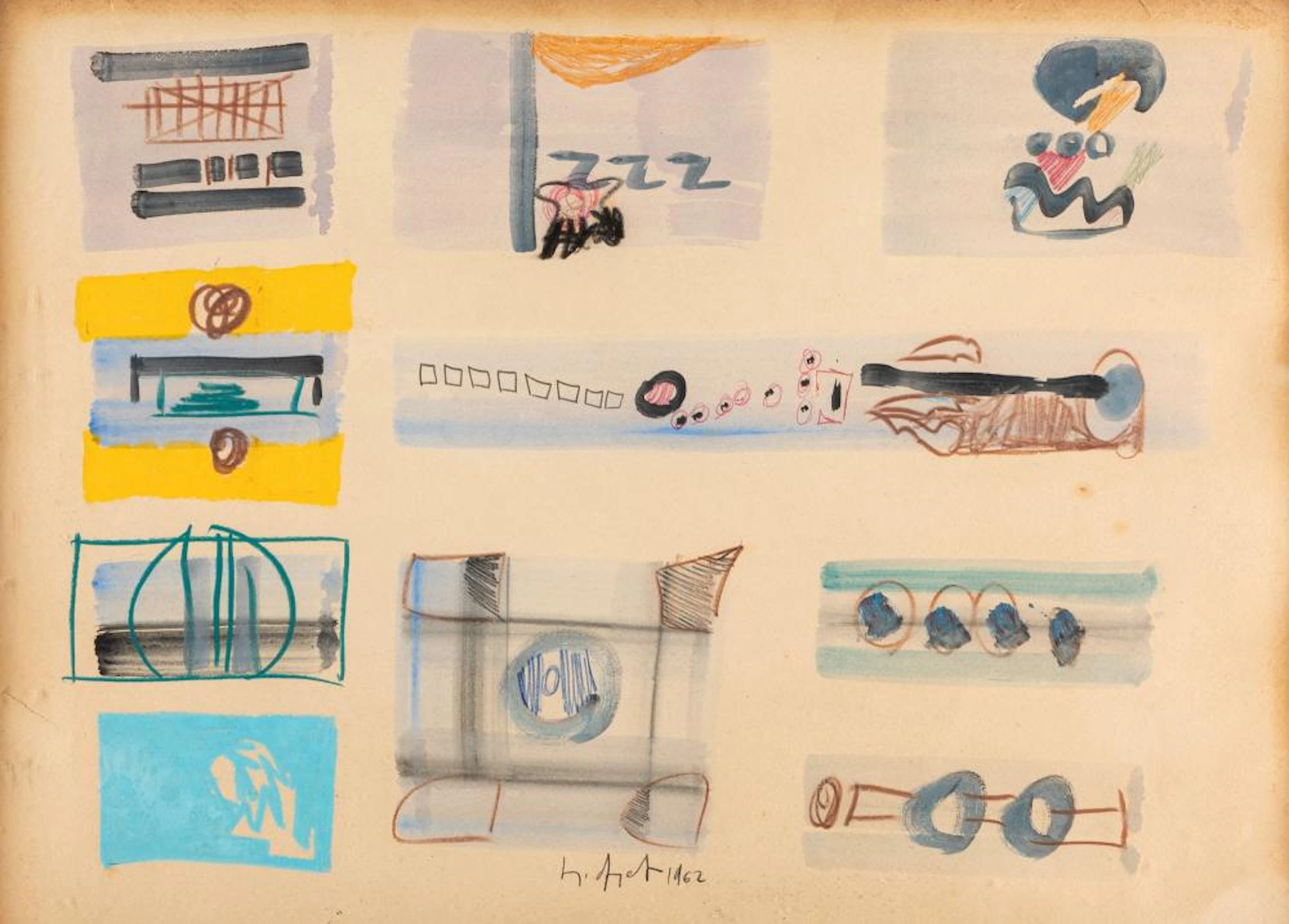 Sergio Dangelo (Milano 1932-Milano 2022) - Untitled , 1962