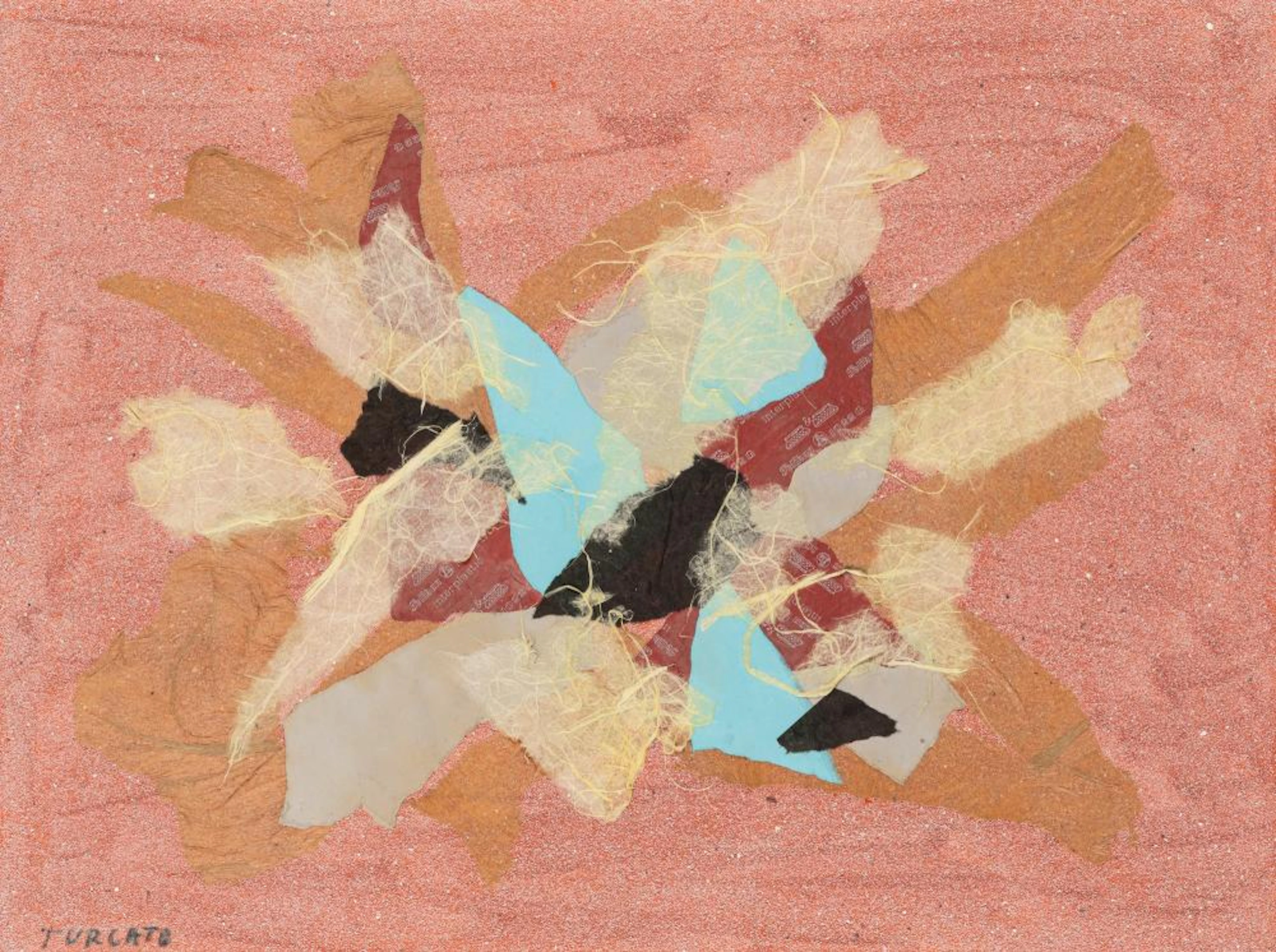 Giulio Turcato (Mantova 1912-Roma 1995) - Collage, 70s