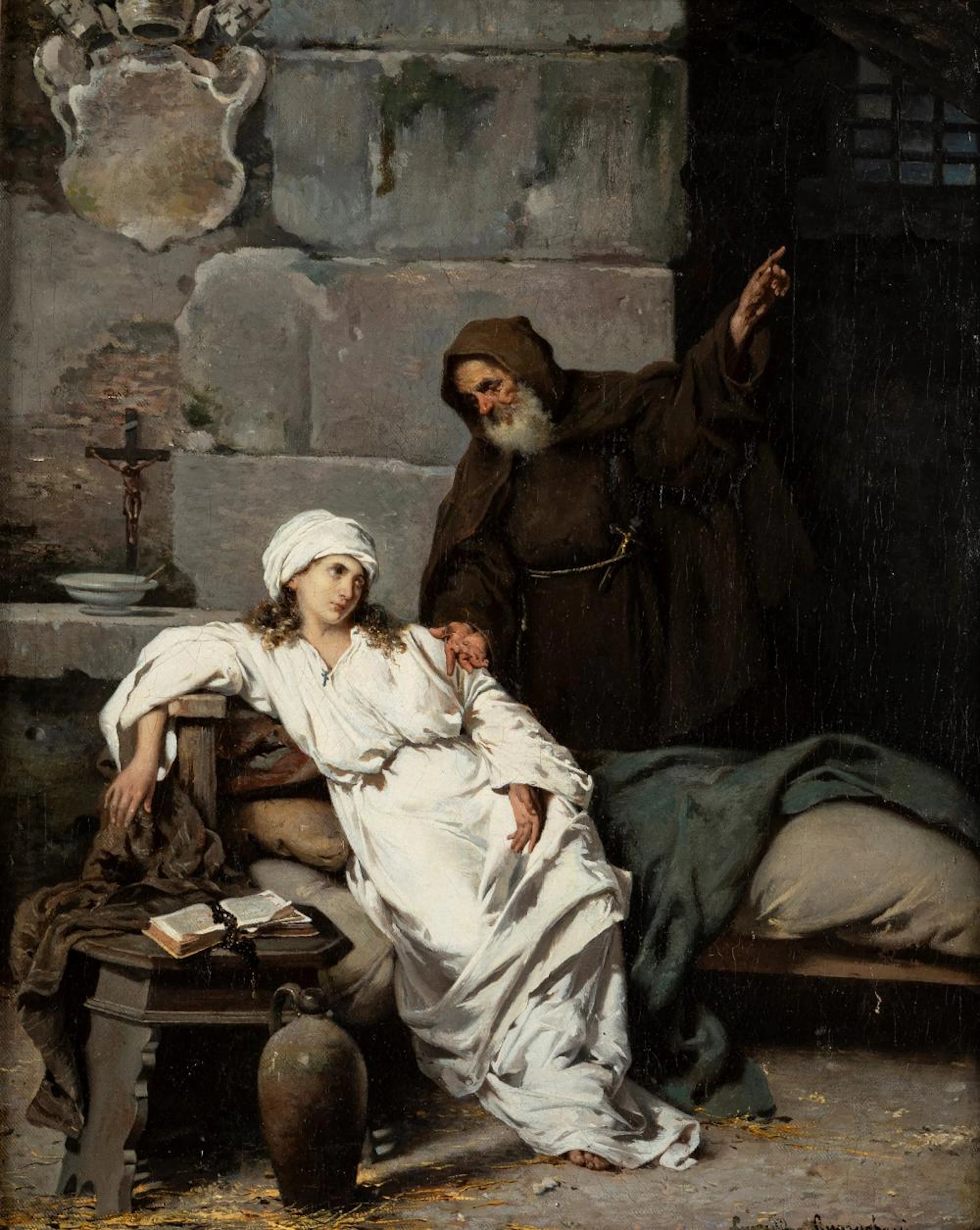 Guerrino Guardabassi (Roma 1841-dopo il 1901) - Last moments of Beatrice Cenci