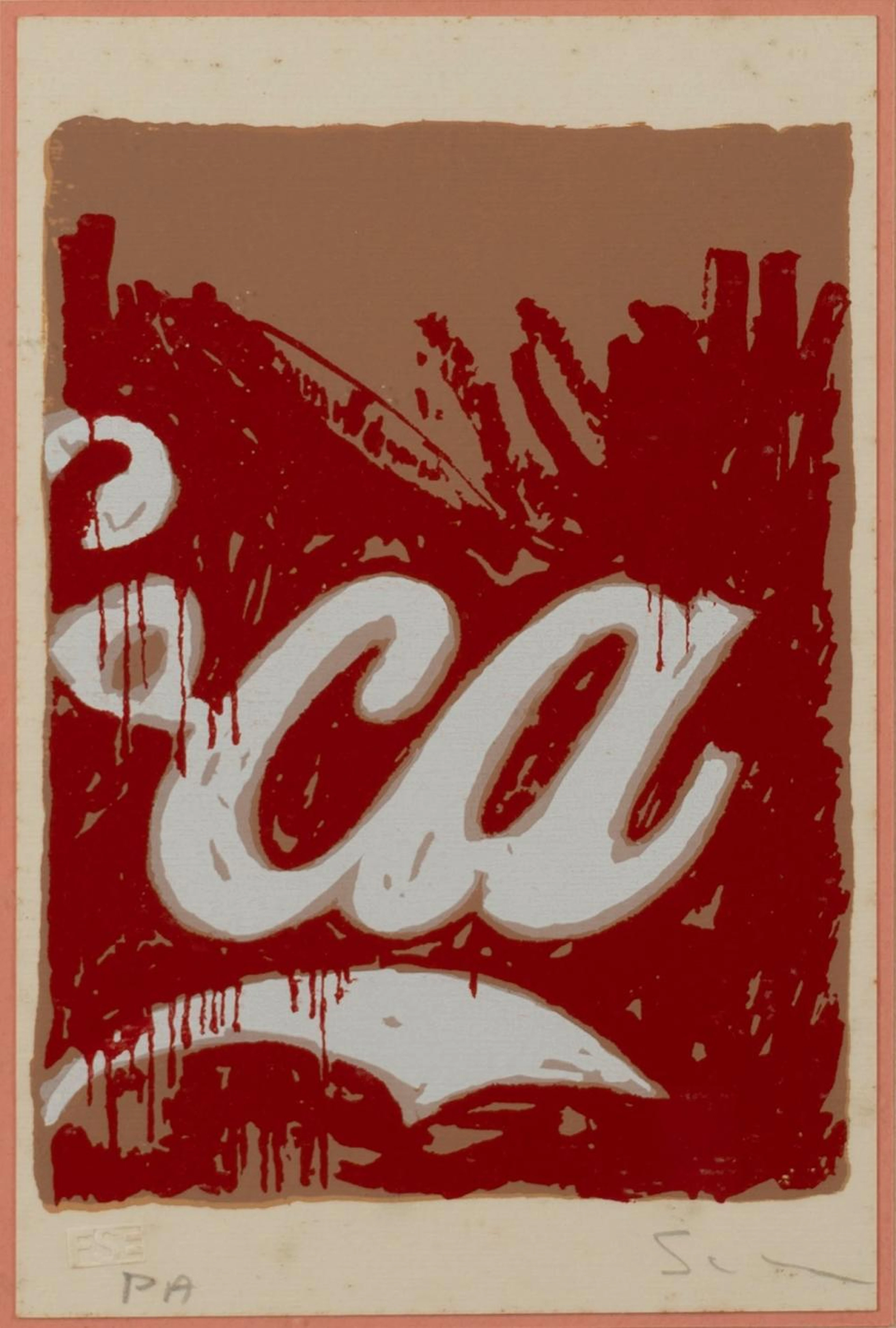 Mario Schifano (Homs 1934-Roma 1998) - CoCa Cola, 1980-?81