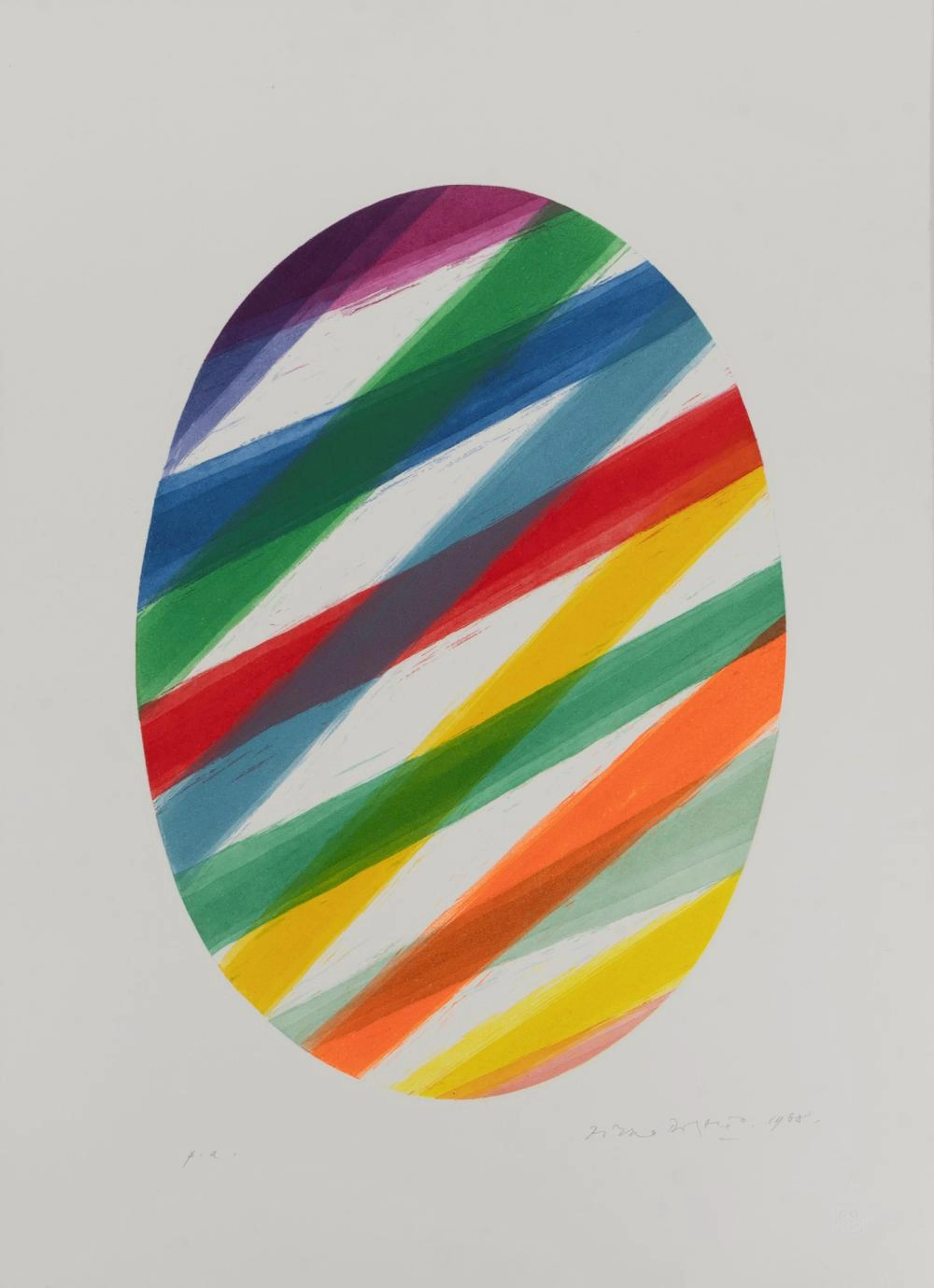 Piero Dorazio (Roma 1927-Perugia 2005) - Oval, 1988