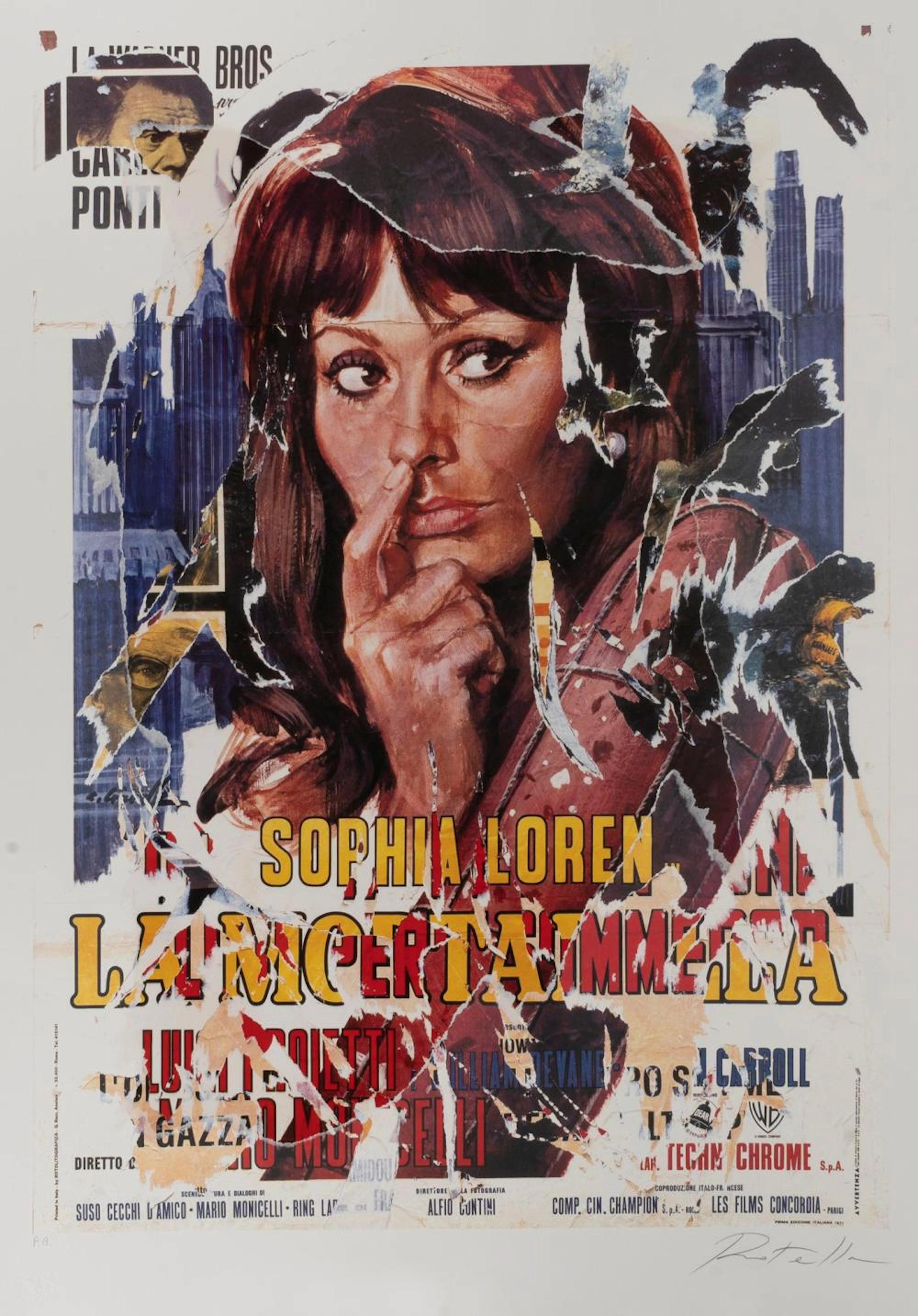 Mimmo Rotella (Catanzaro 1918-Milano 2006) - Sophia Lore
