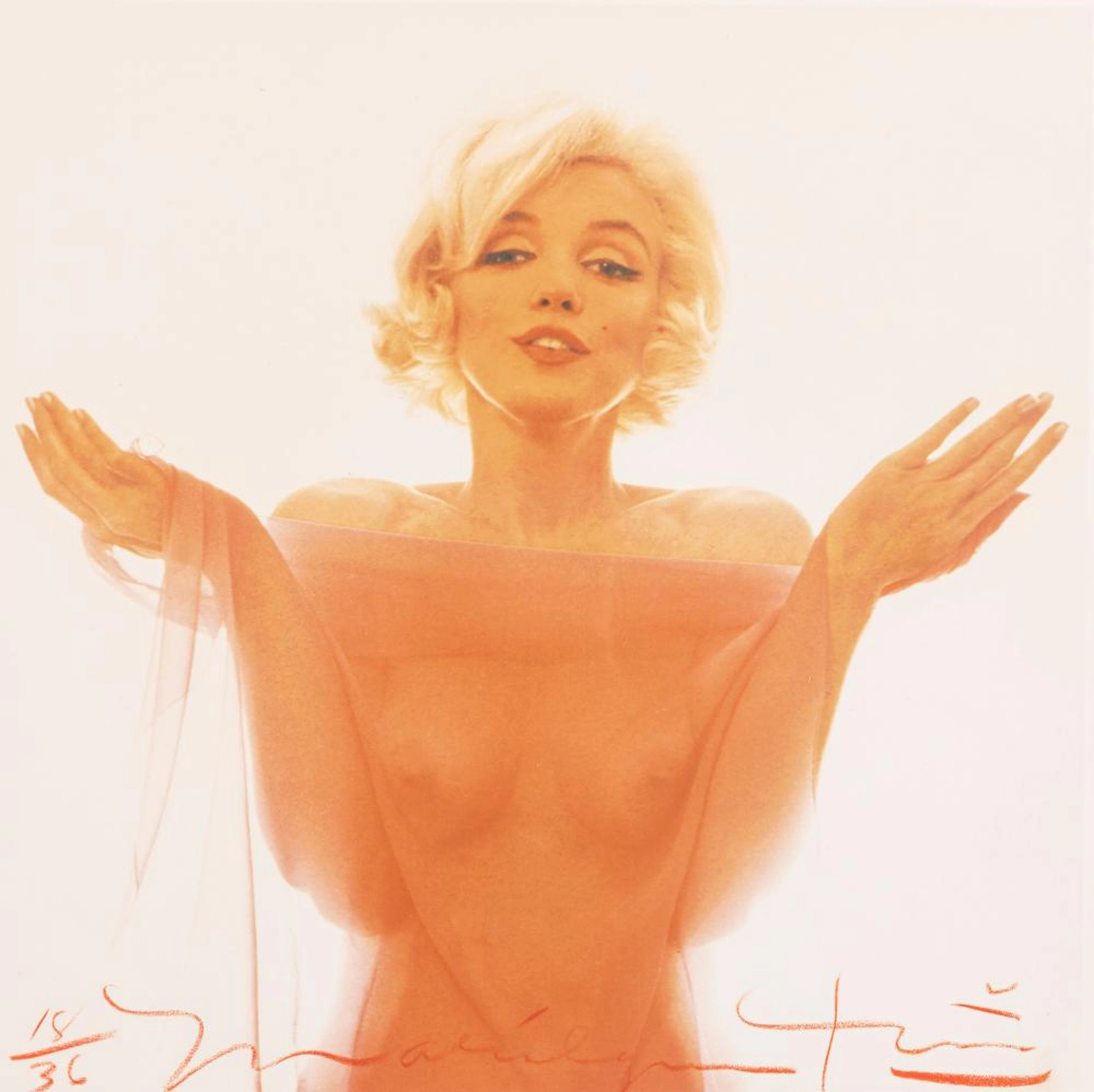 Bert Stern (1929-2013) - Marylin Monroe in red scarf, 1962