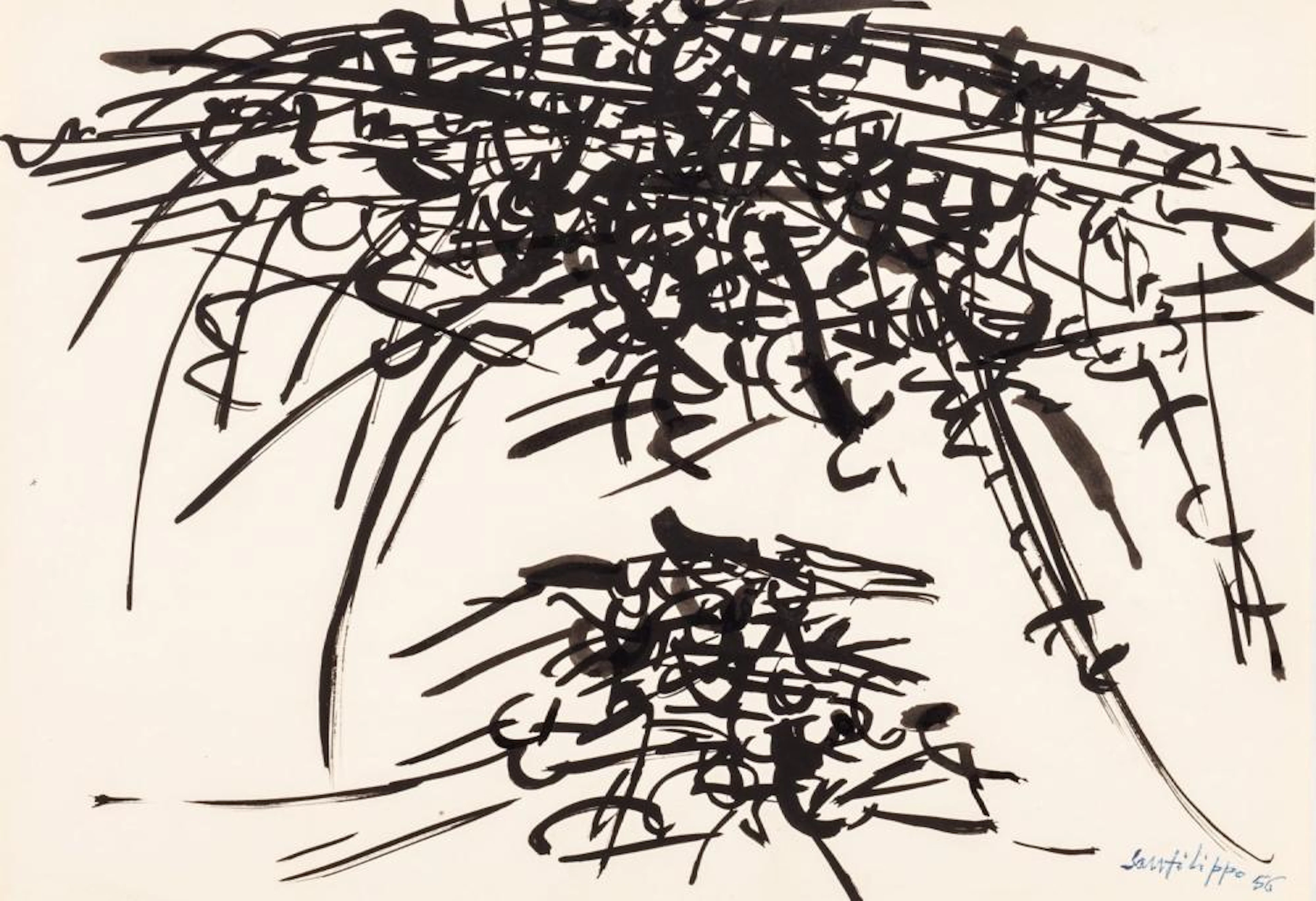 Antonio Sanfilippo (Partanna 1923-Roma 1980) - Untitled, 1956