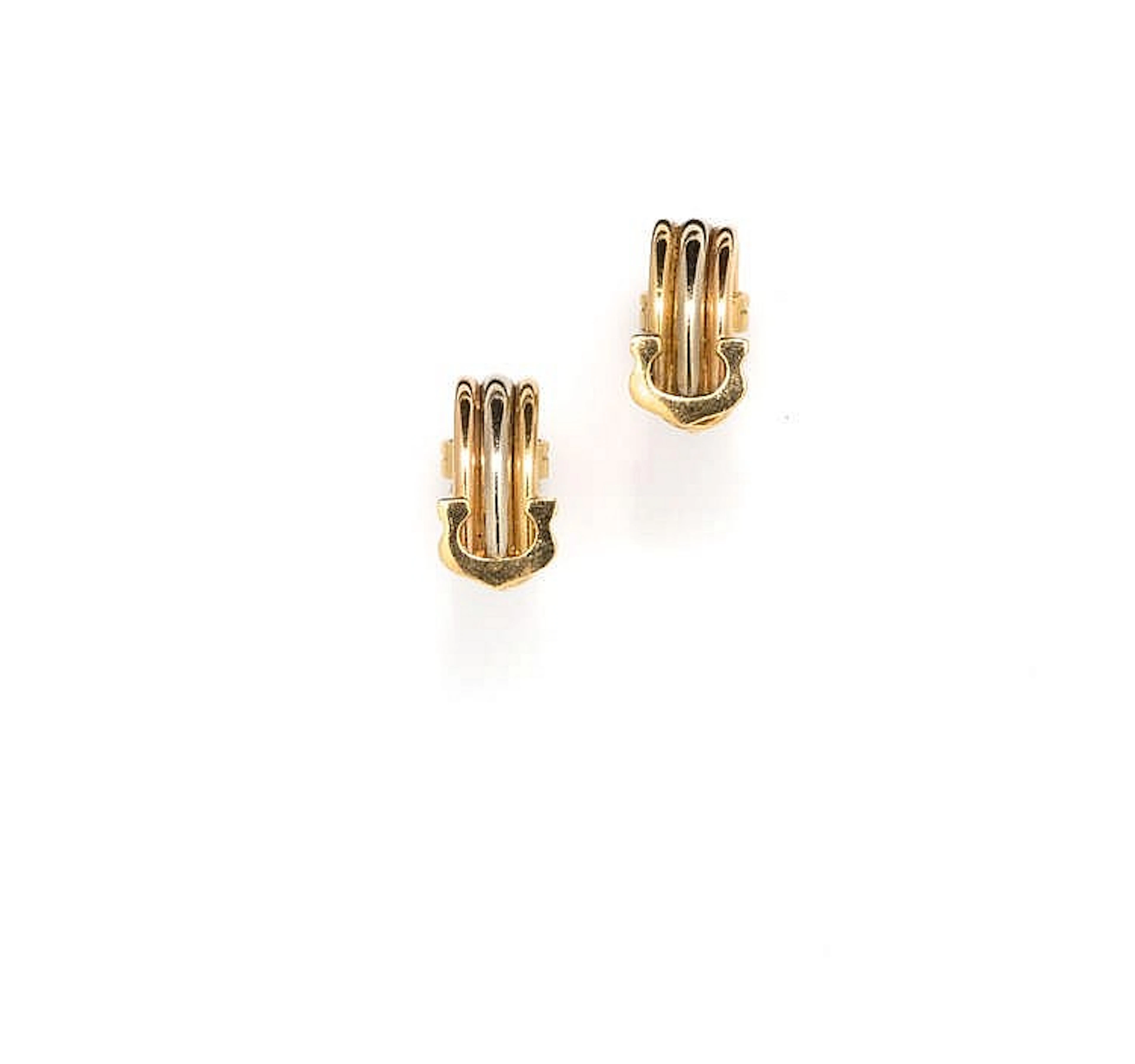 YELLOW GOLD EARRINGS, CARTIER, 'C' DE CARTIER COLLECTION