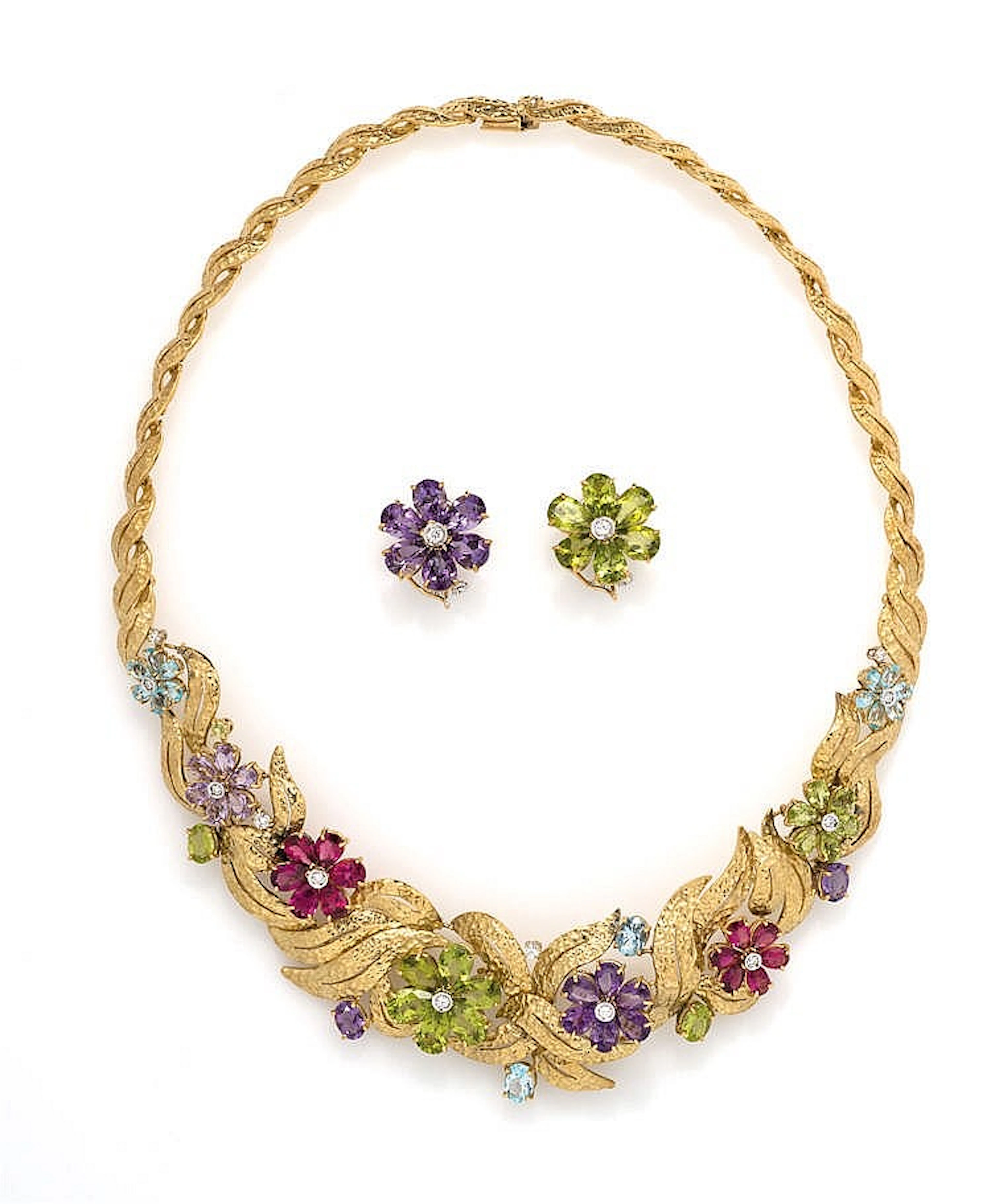 DEMI-PARURE YELLOW GOLD