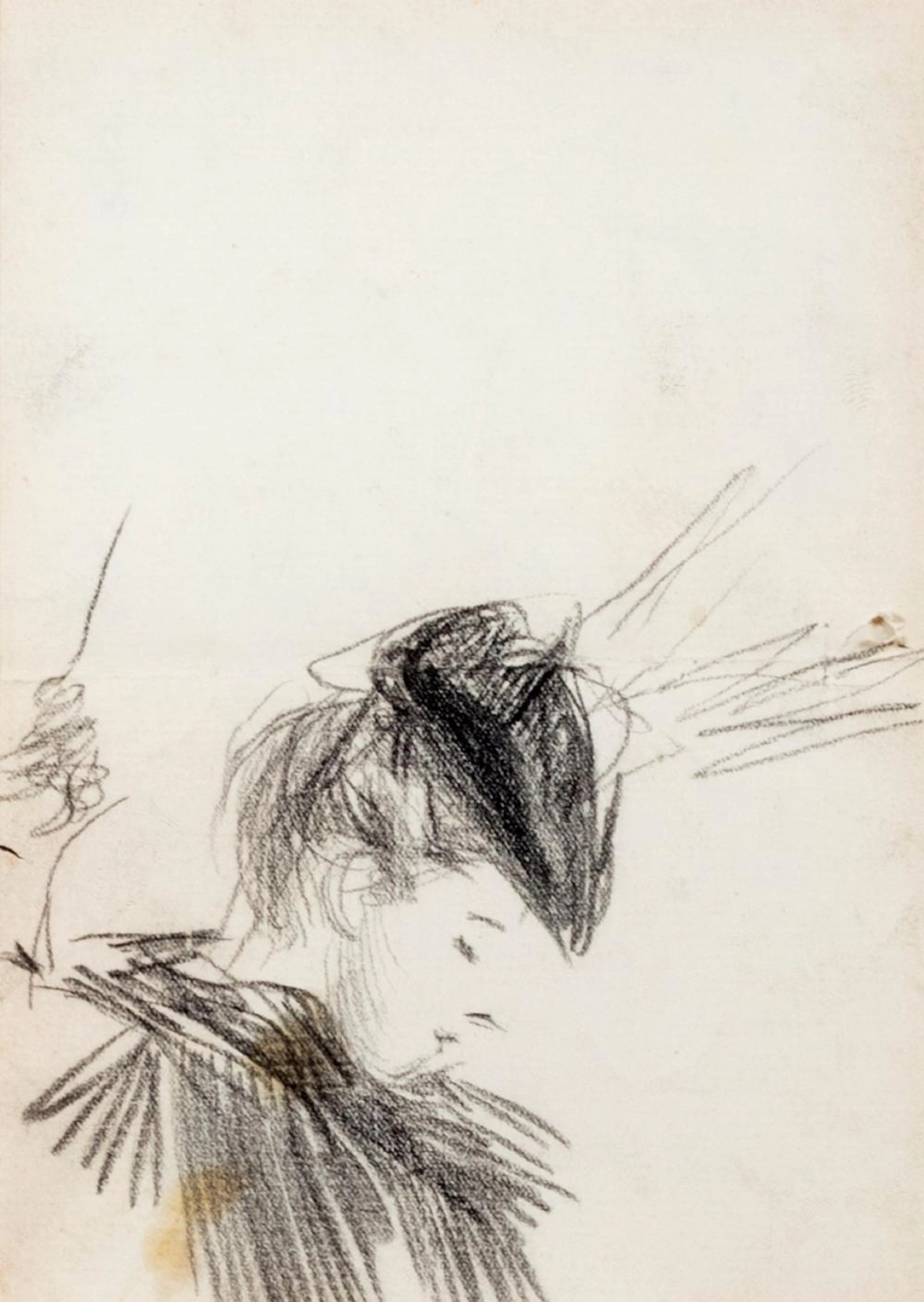 Giovanni Boldini (Ferrara 1842-Parigi 1931) - Young woman in profile