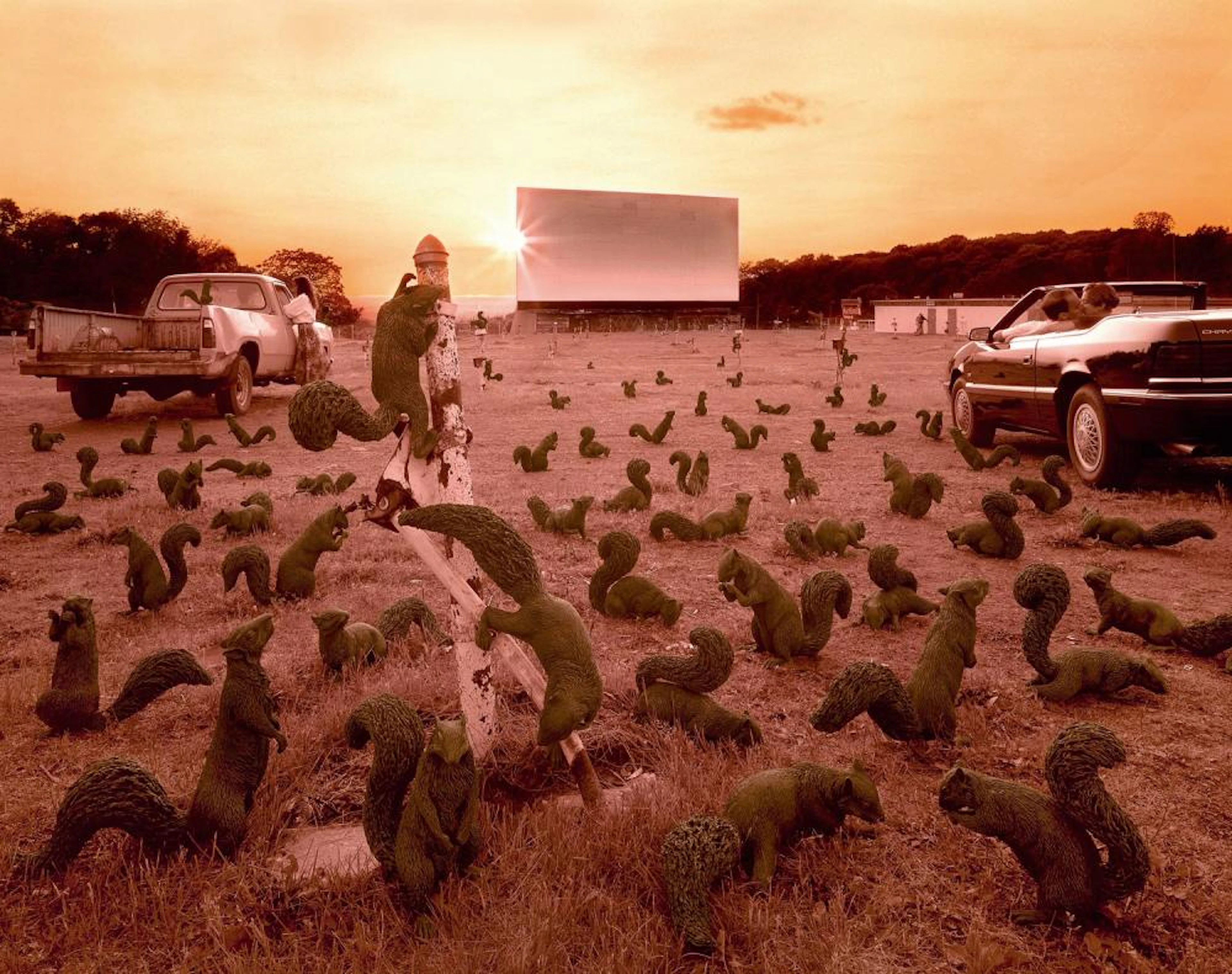 Sandy Skoglund - Squirrels at the Drive-in