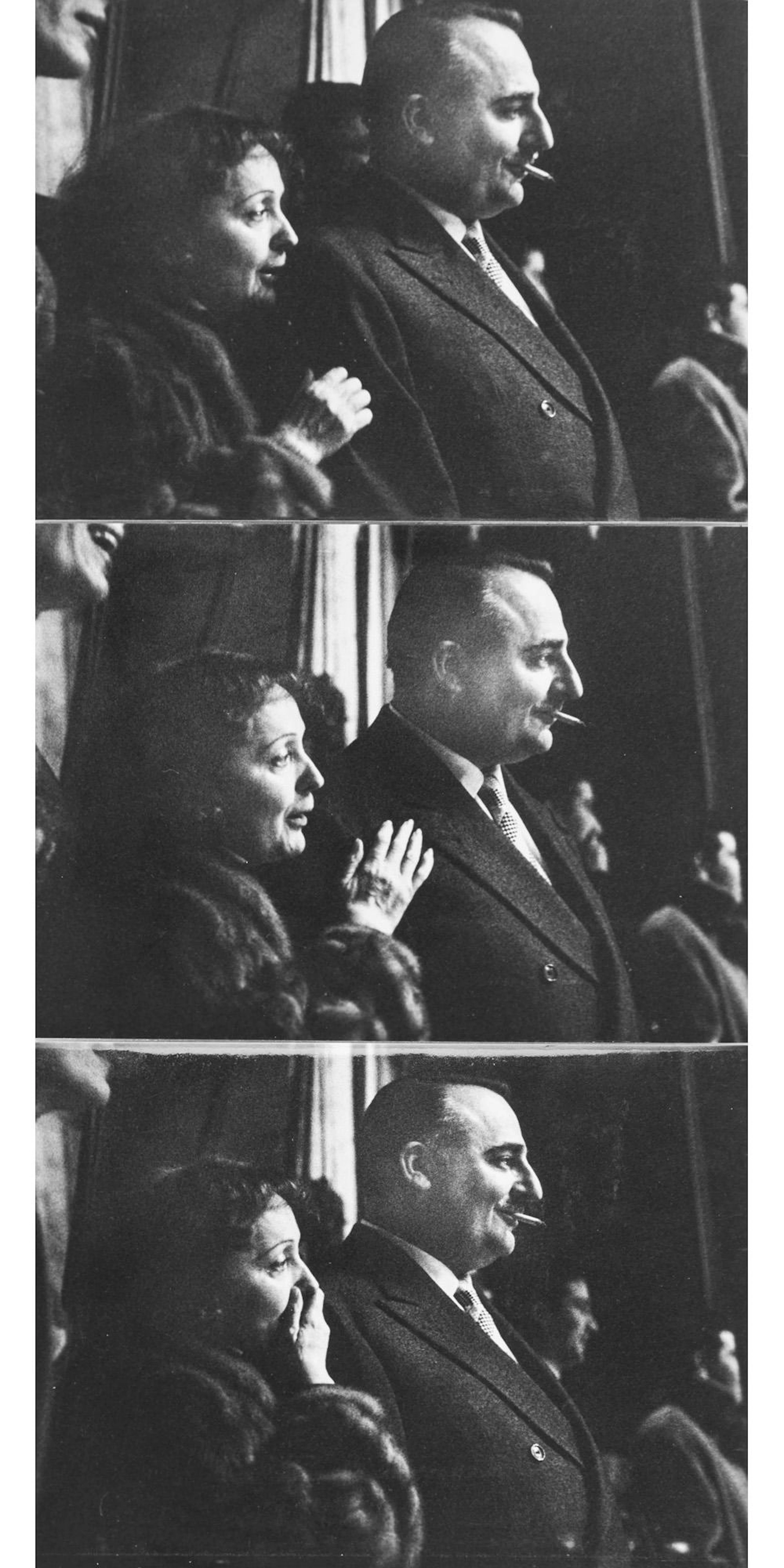 Frank Horvat (1928-2020) - Edith Piaf with Bruno Coquatix, 1950s