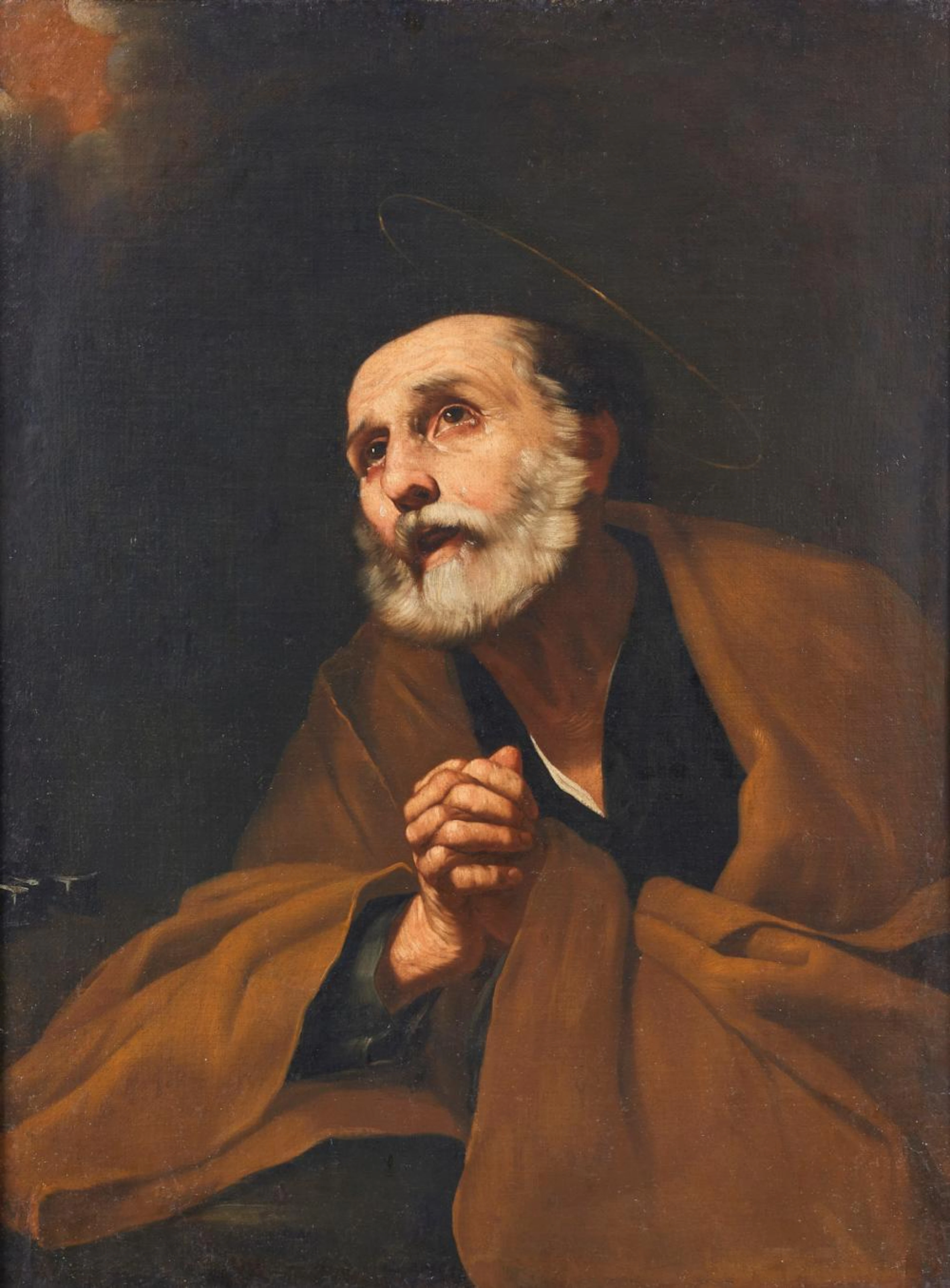 DE RIBERA JUSEPE (1588 - 1652) Circle of. Penitent Saint Peter
