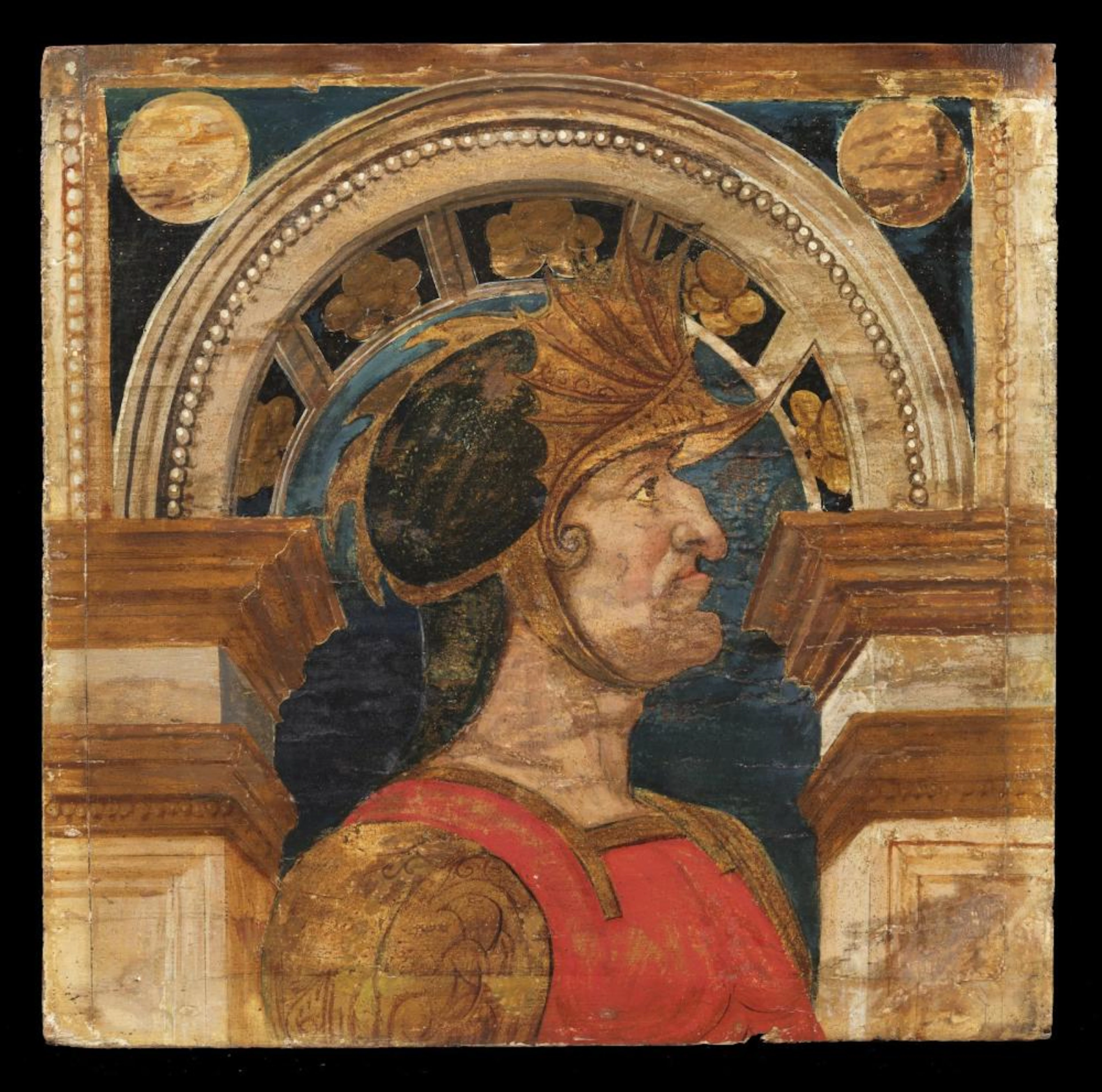 DA VINCI LEONARDO (1452 - 1519) Circle of. Portrait of Emperor Darius III