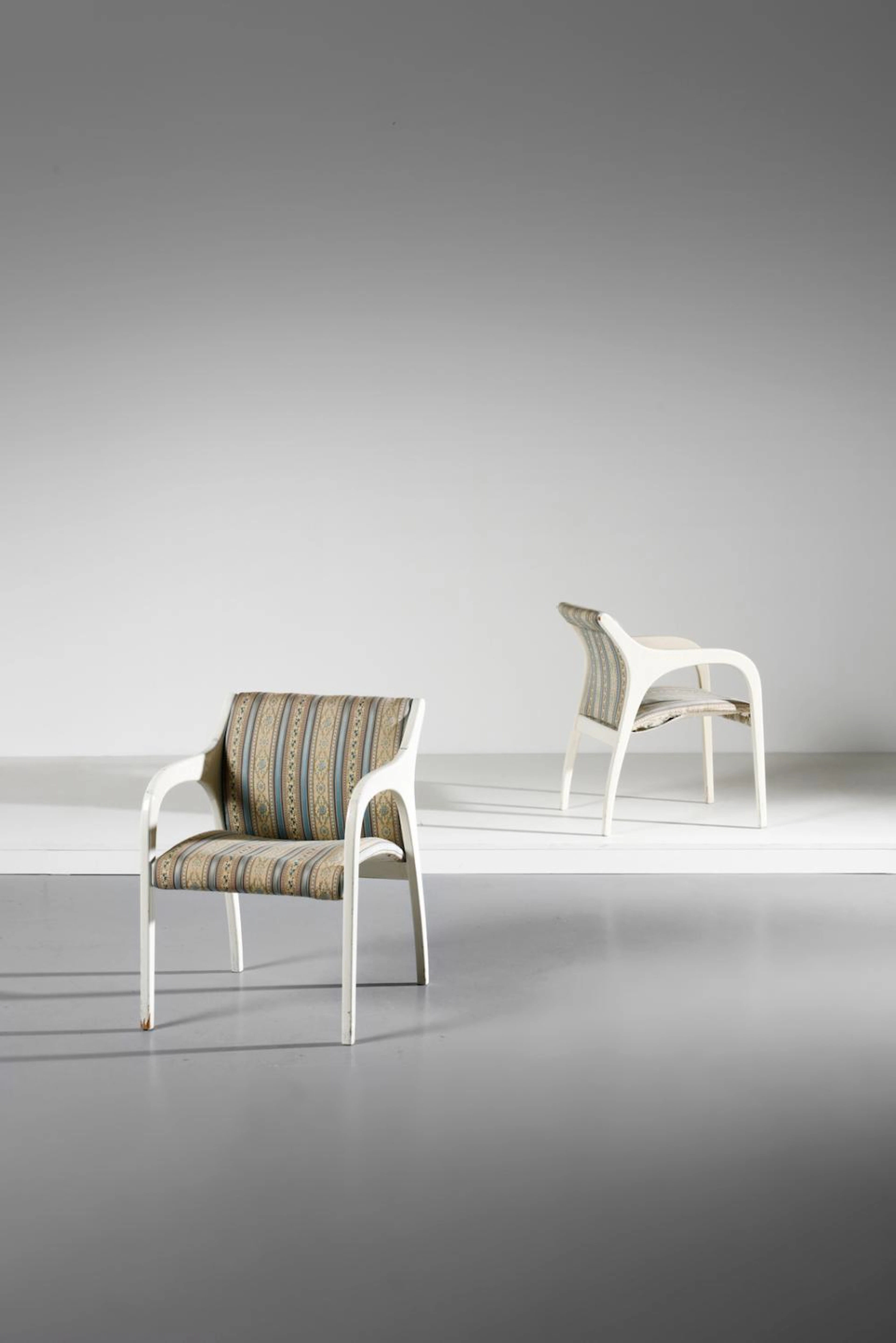 SALOCCHI CLAUDIO (1934 - 2009) Pair of Vivalda armchairs for Sormani