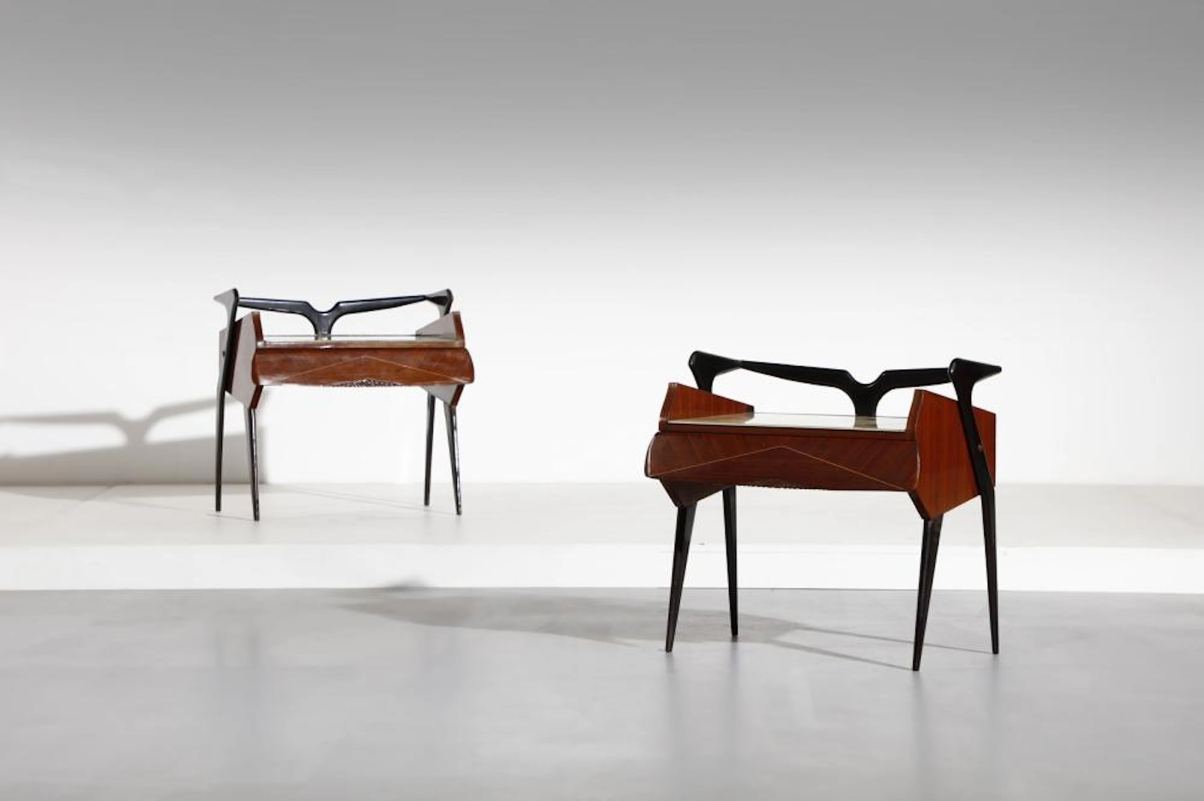 DASSI MOBILI MODERNI Pair of bedside tables