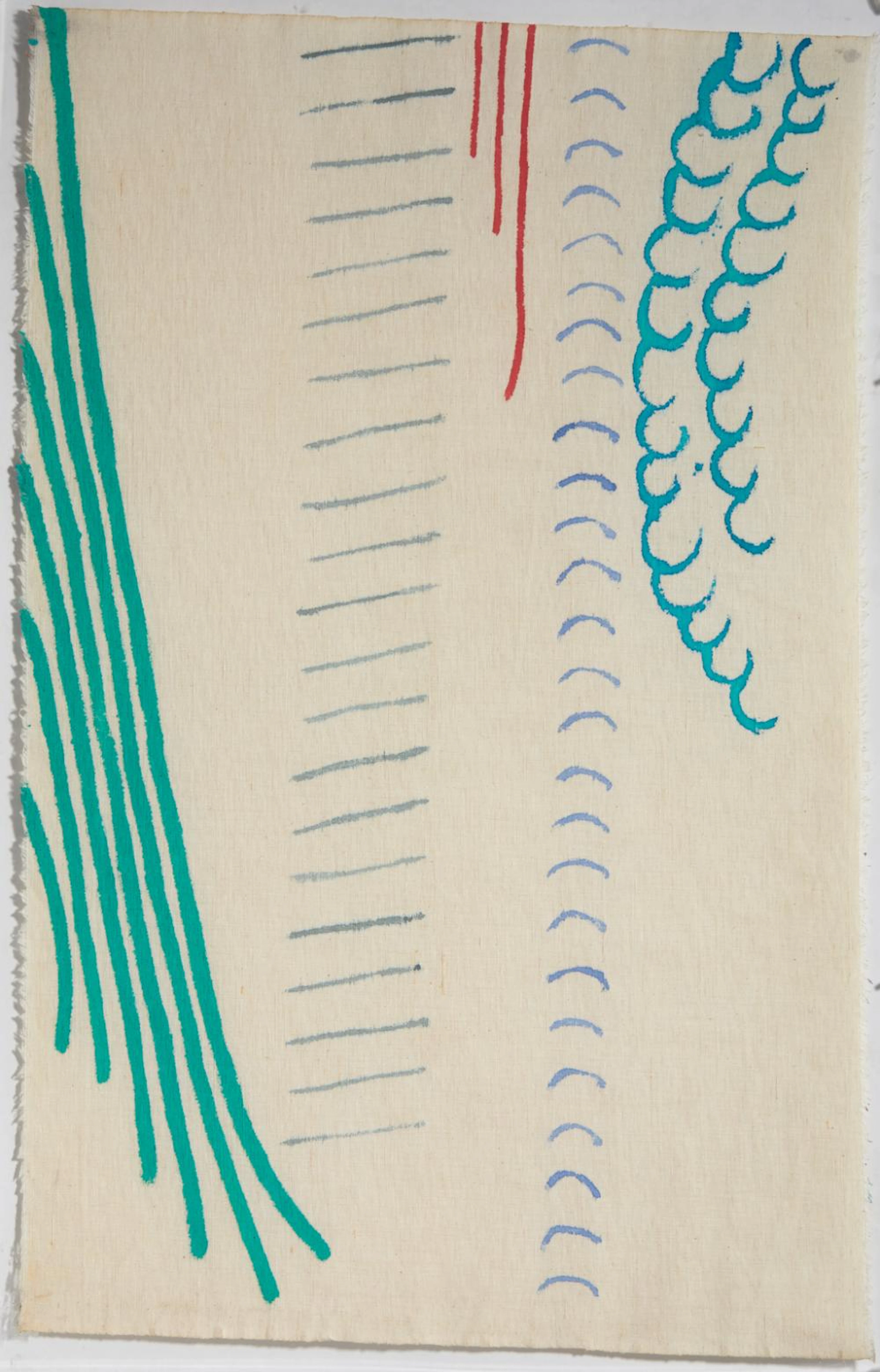 GRIFFA GIORGIO (n. 1936) - Verde di qua e di là.