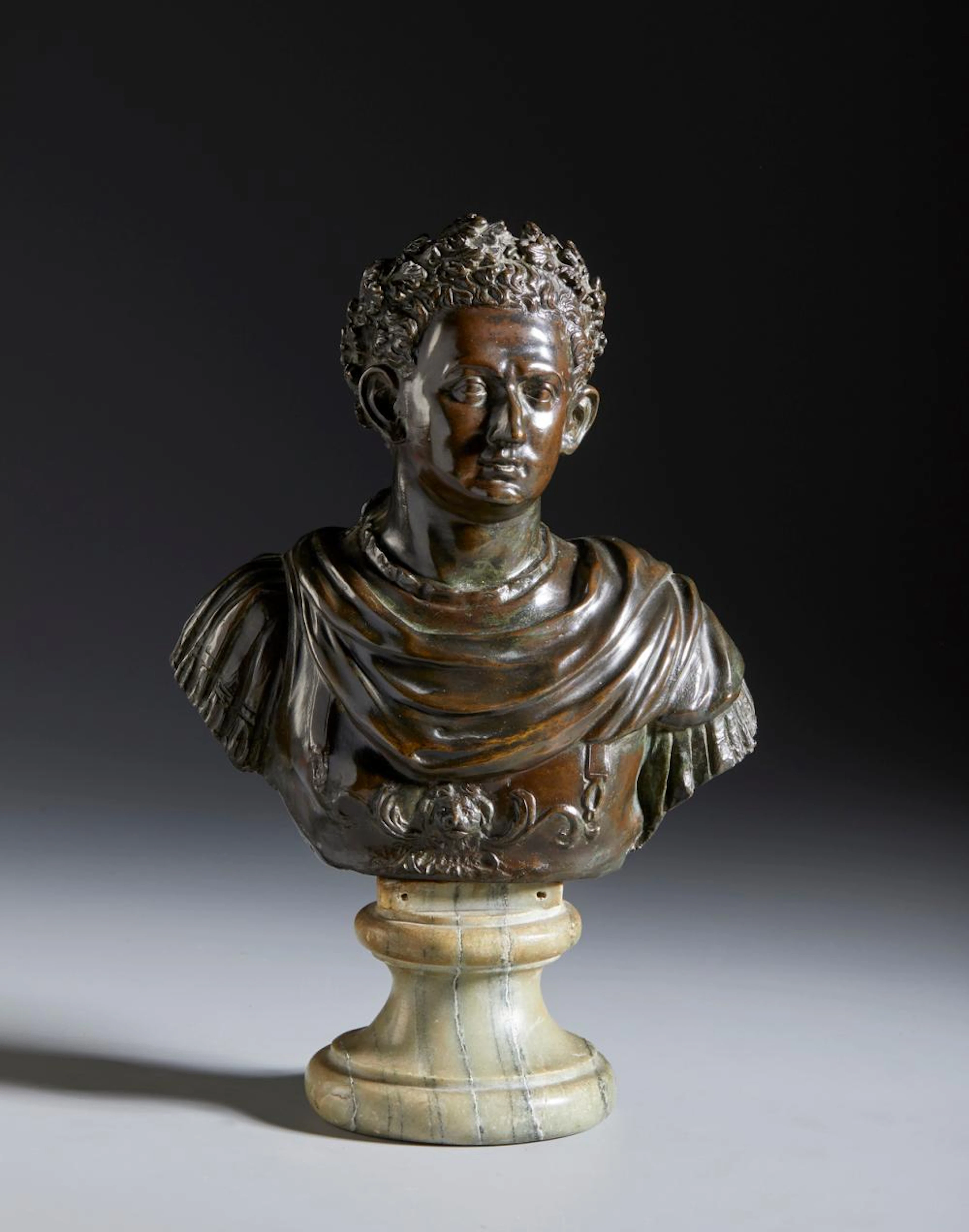 RIGHETTI FRANCESCO (1738 - 1819) Attributed to. Bust of the Emperor Claudius