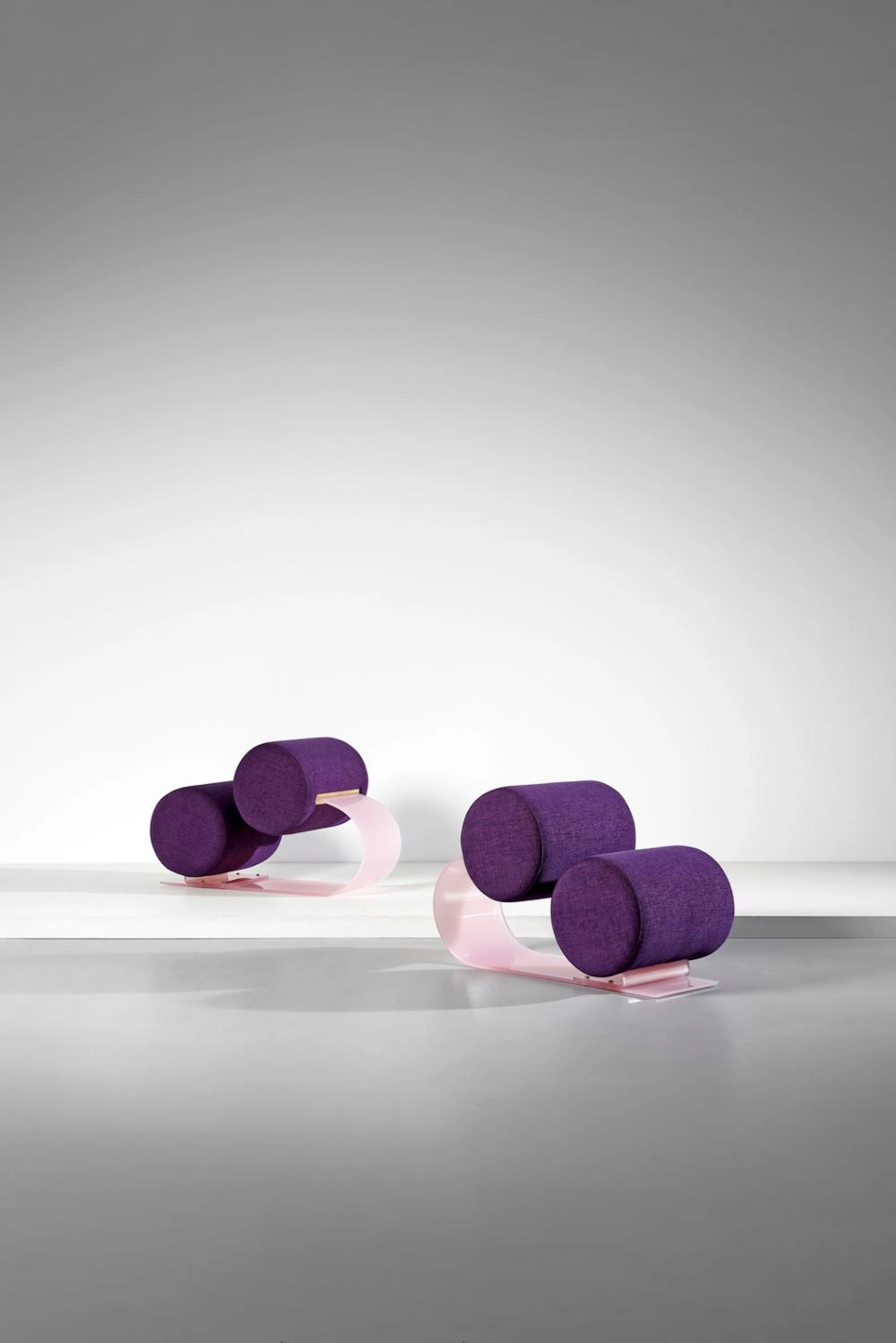 CECCHI MARZIO (1940 - 1990) attributed. Pair of armchairs