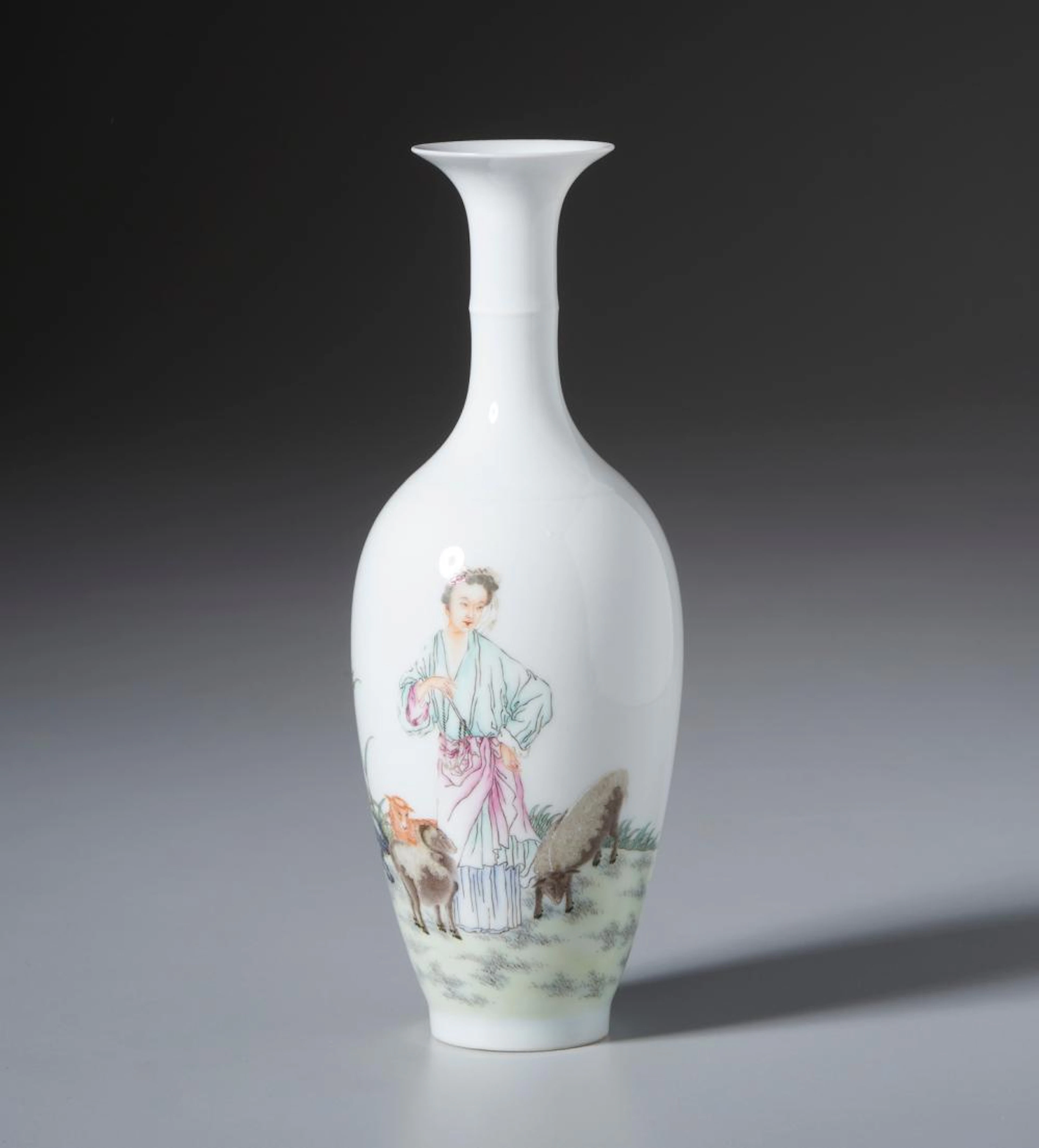 Chinese Art Porcelain Liuyeping falangcai vase China