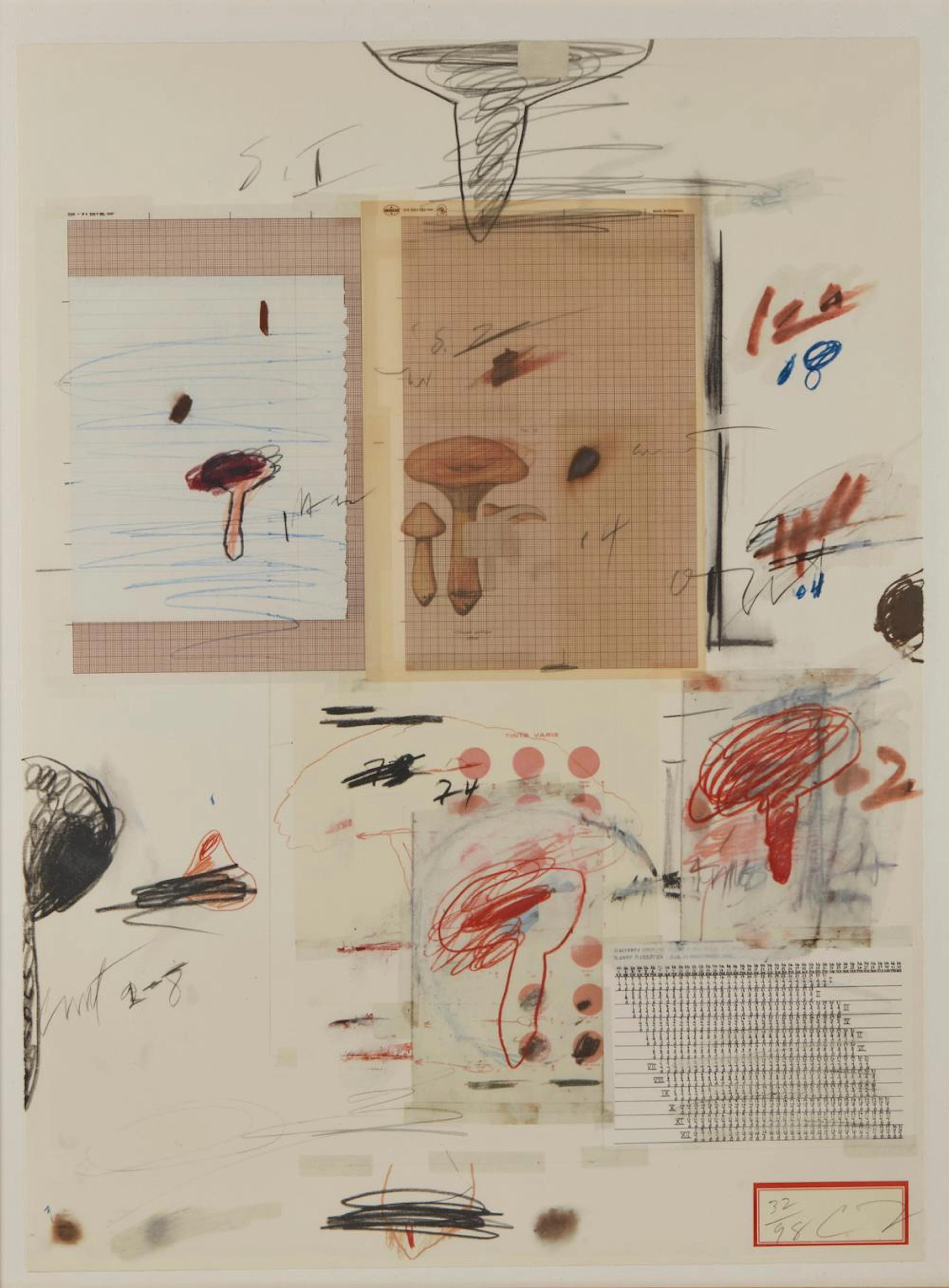 TWOMBLY CY (1928 - 2011) Natural History, Part I, Mushrooms: No. IV.