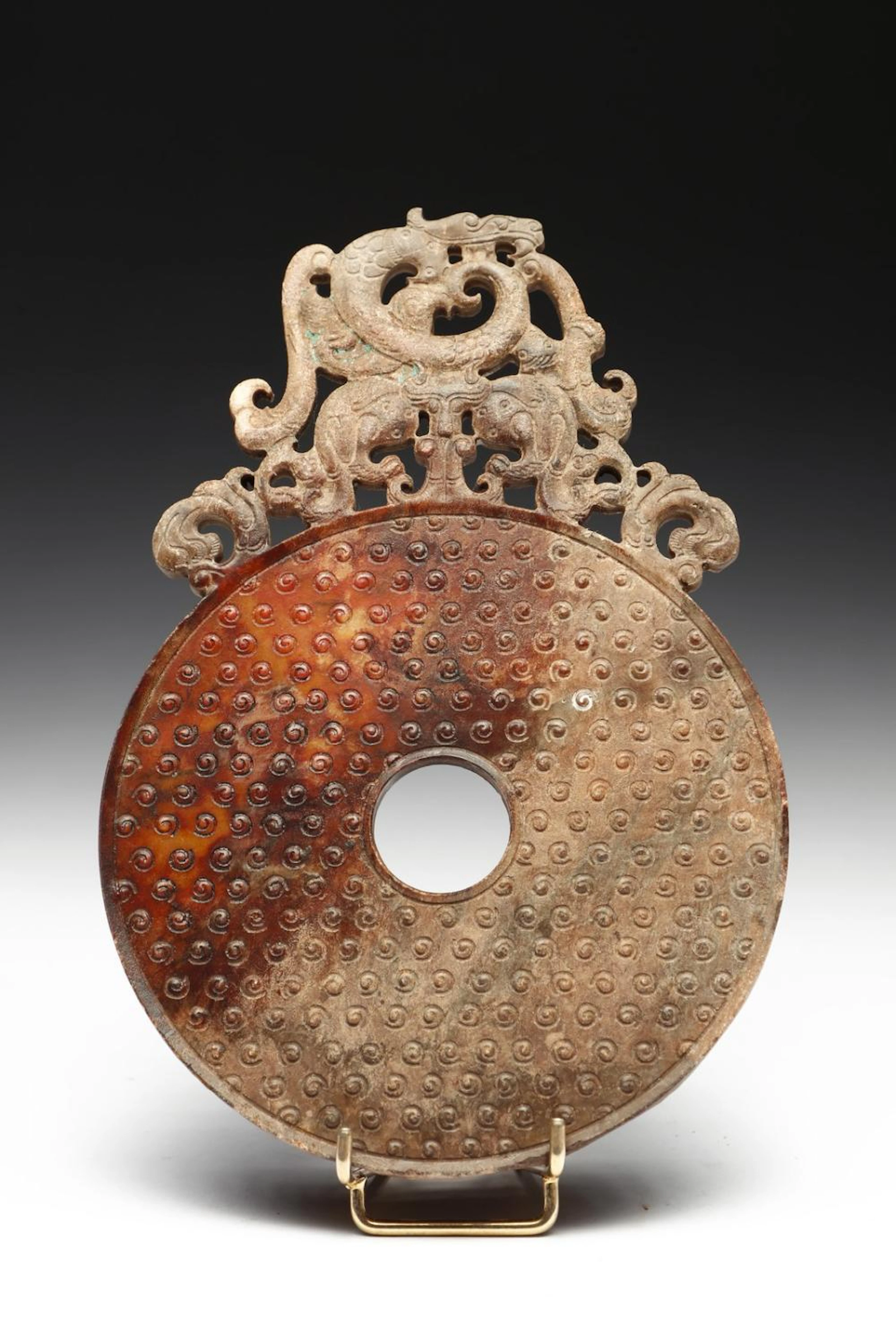 Chinese Art A jade Pi disc China, Qing dynasty, 19th century (?)