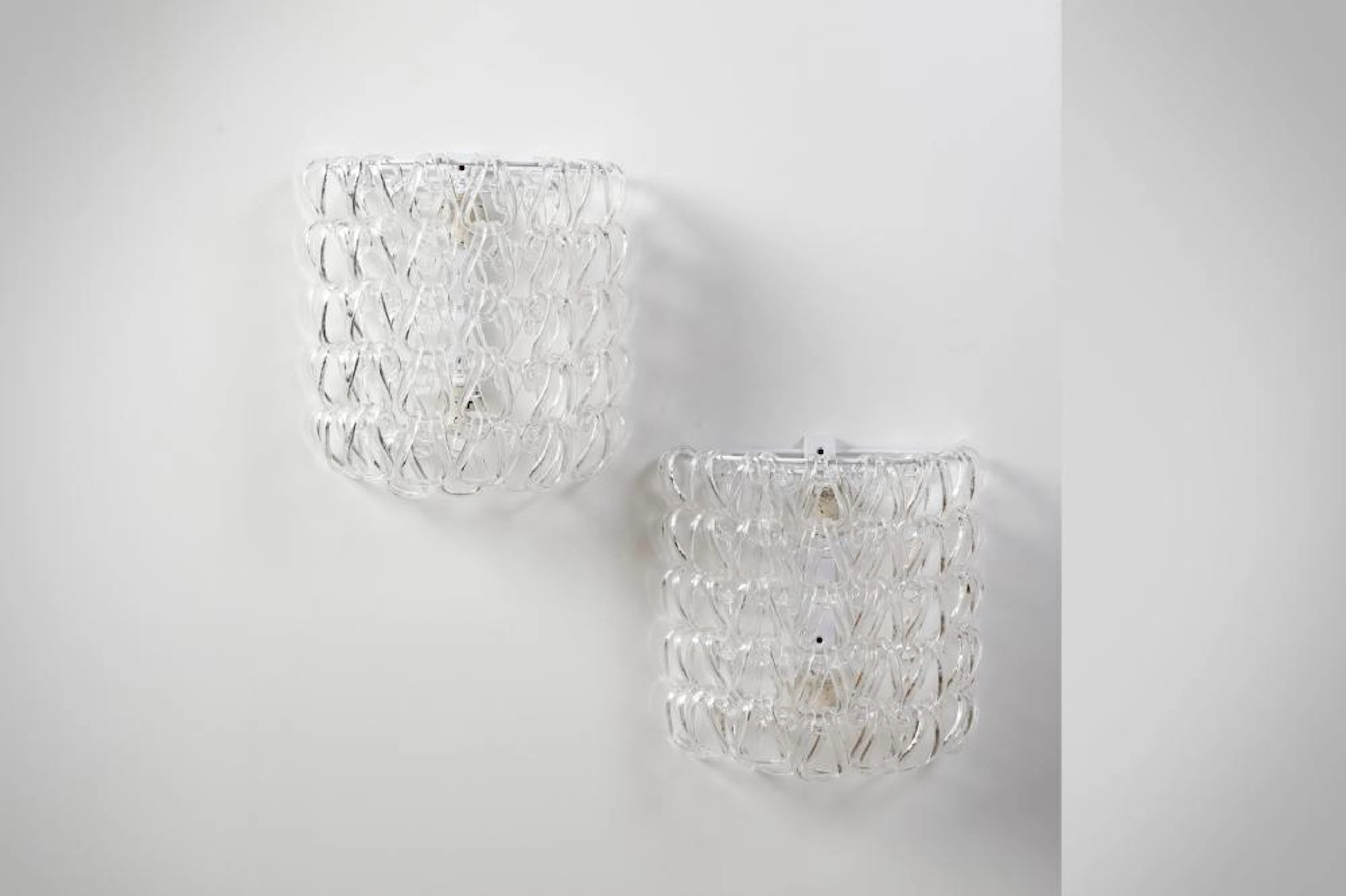 MANGIAROTTI ANGELO (1921 - 2012) - Pair of wall lamps...