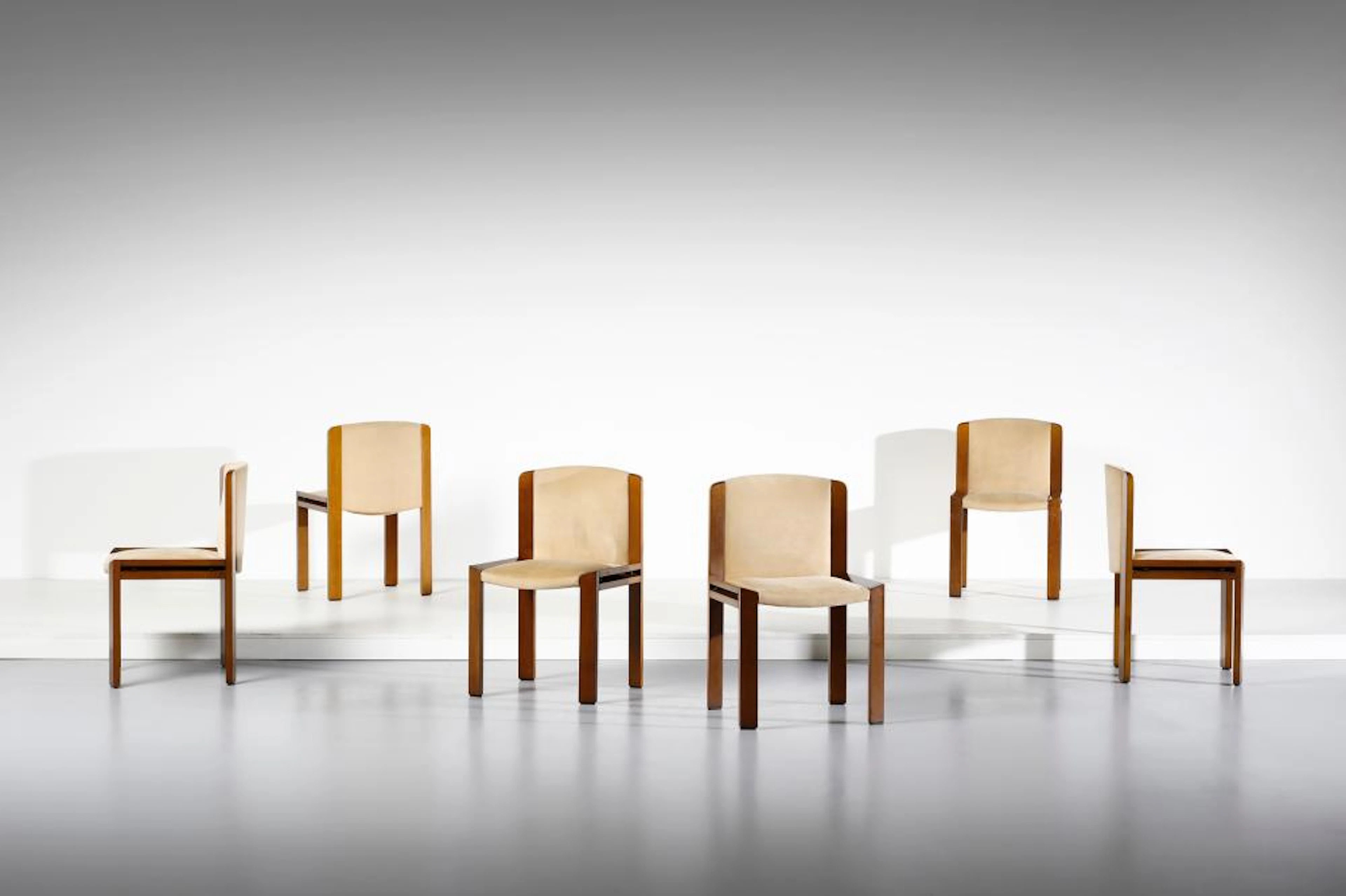 COLOMBO JOE (1930 - 1971) - Six 300 chairs for Pozzi, Italy