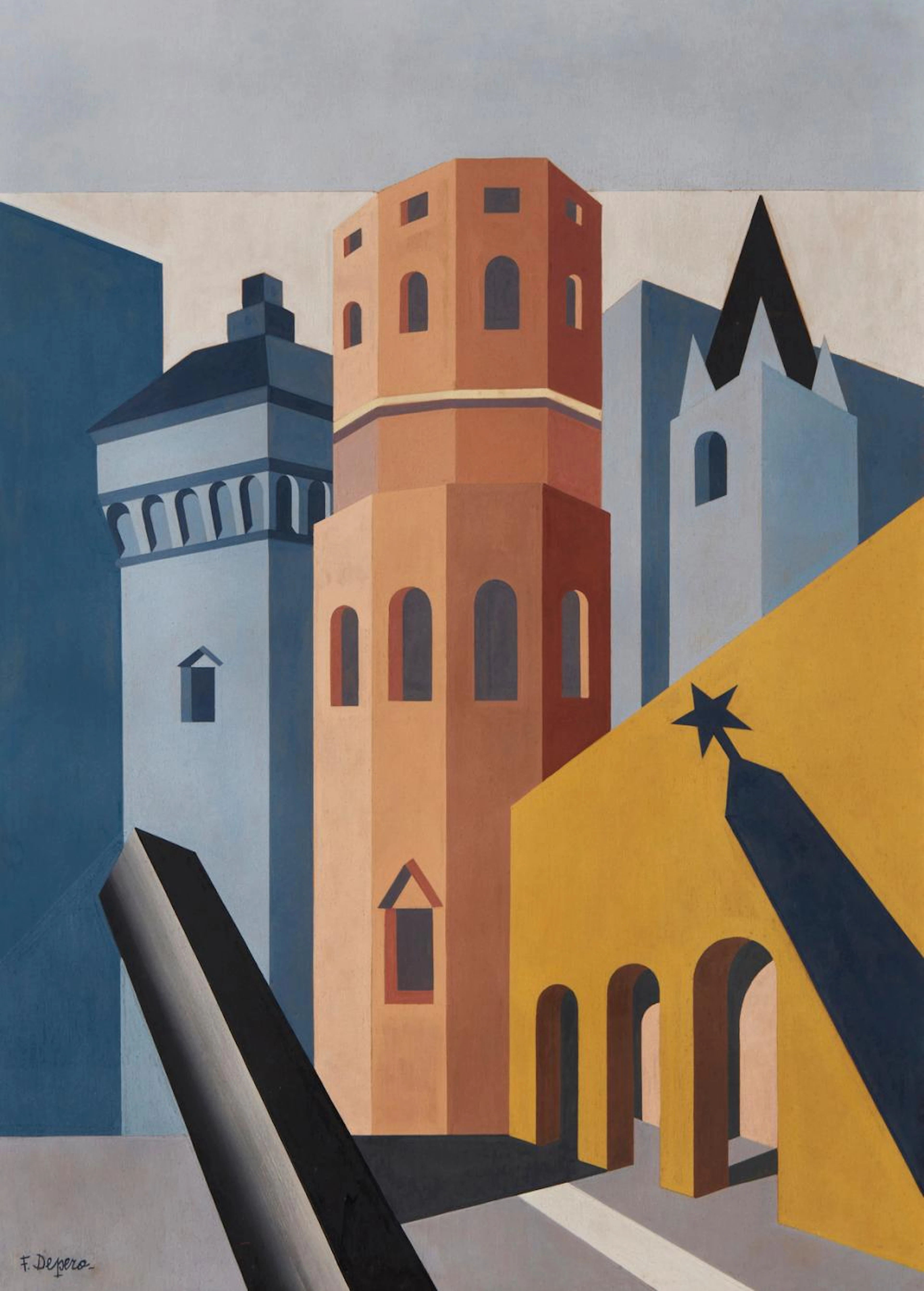 DEPERO FORTUNATO (1892 - 1960) - Reggio Emilia (Terra della Chiesa di S