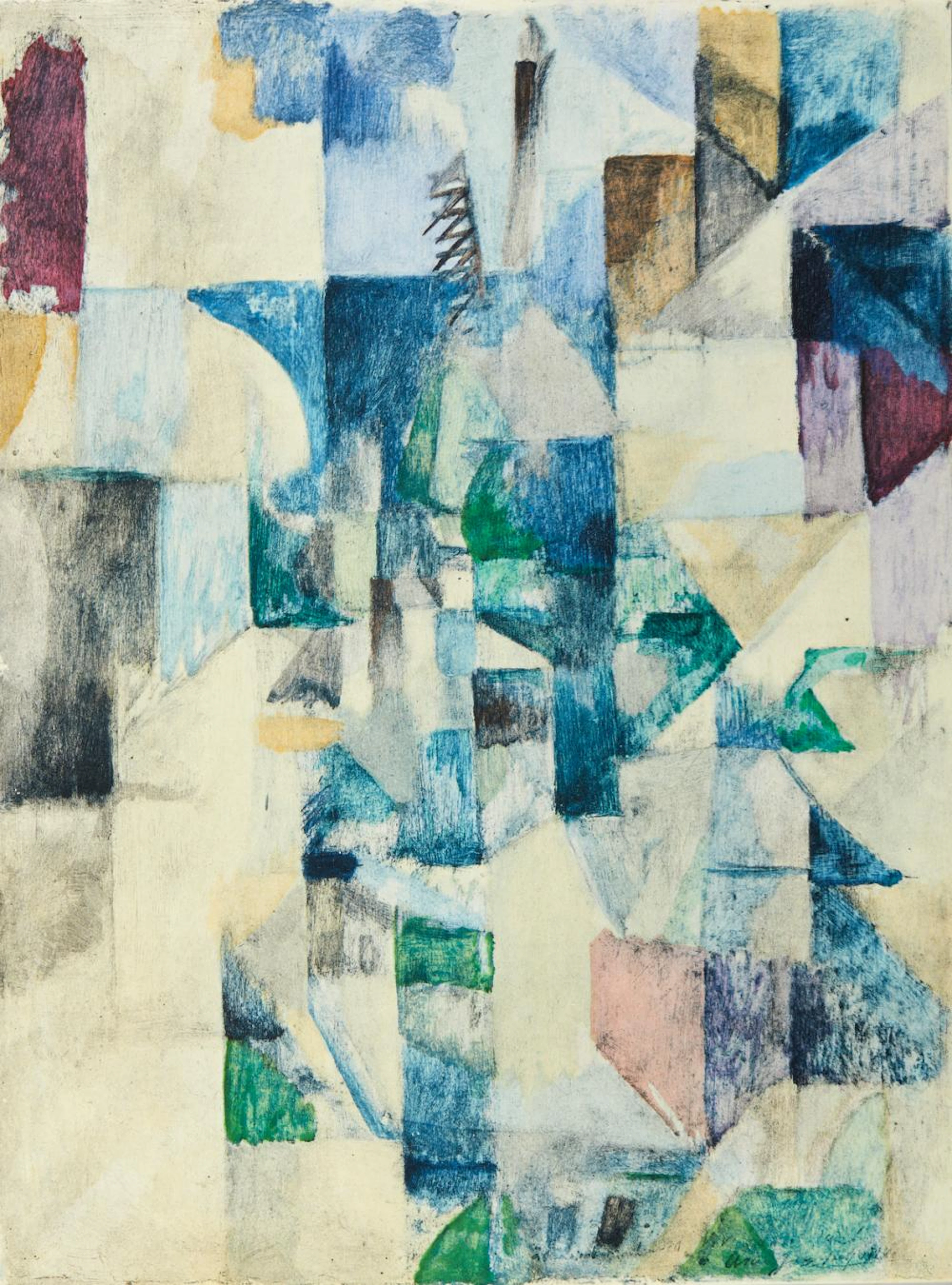 DELAUNAY ROBERT (1885 - 1941) - La fenêtre n°2.