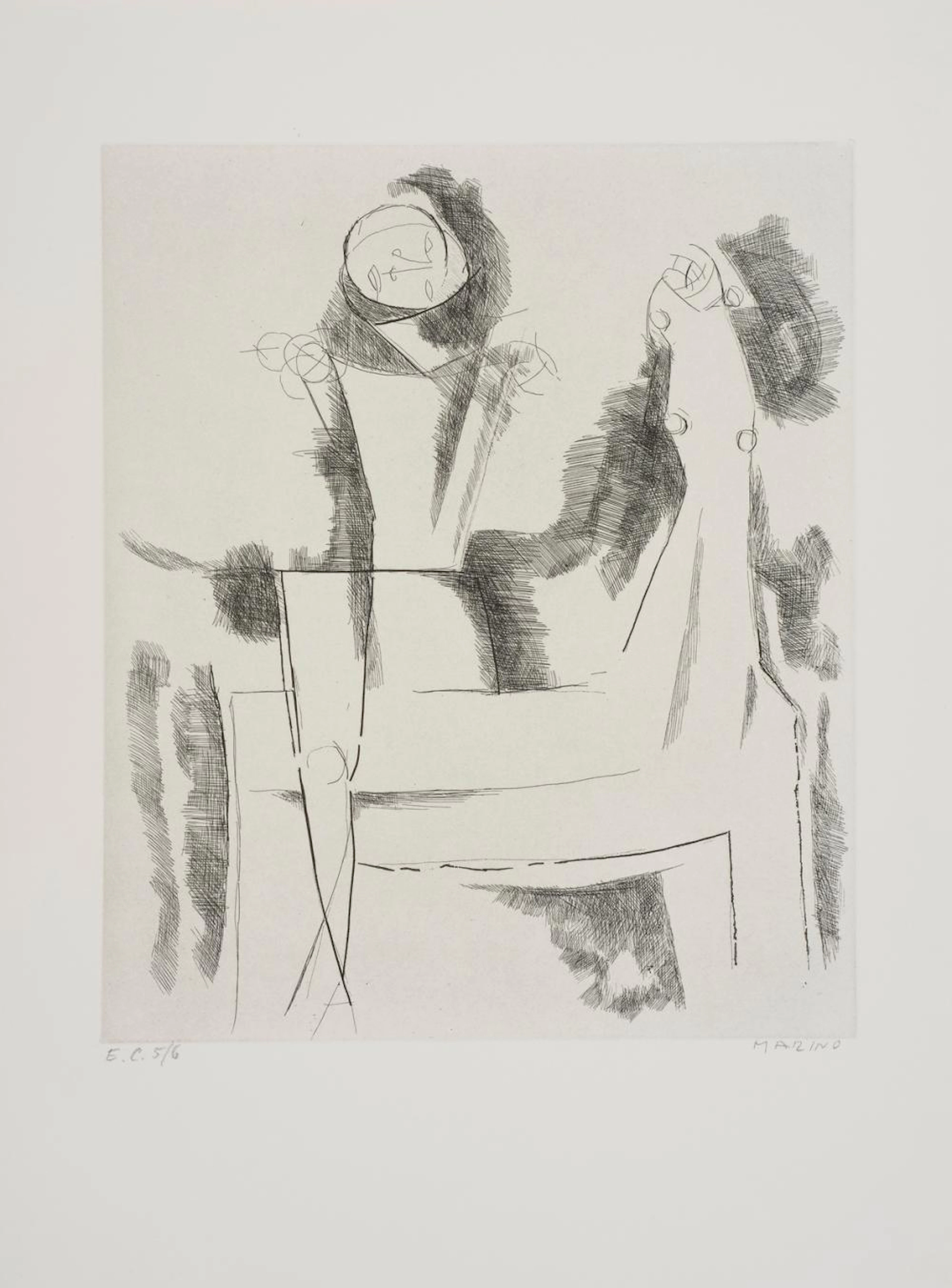 MARINI MARINO (1901 - 1980) - L'Idée du chevalier.