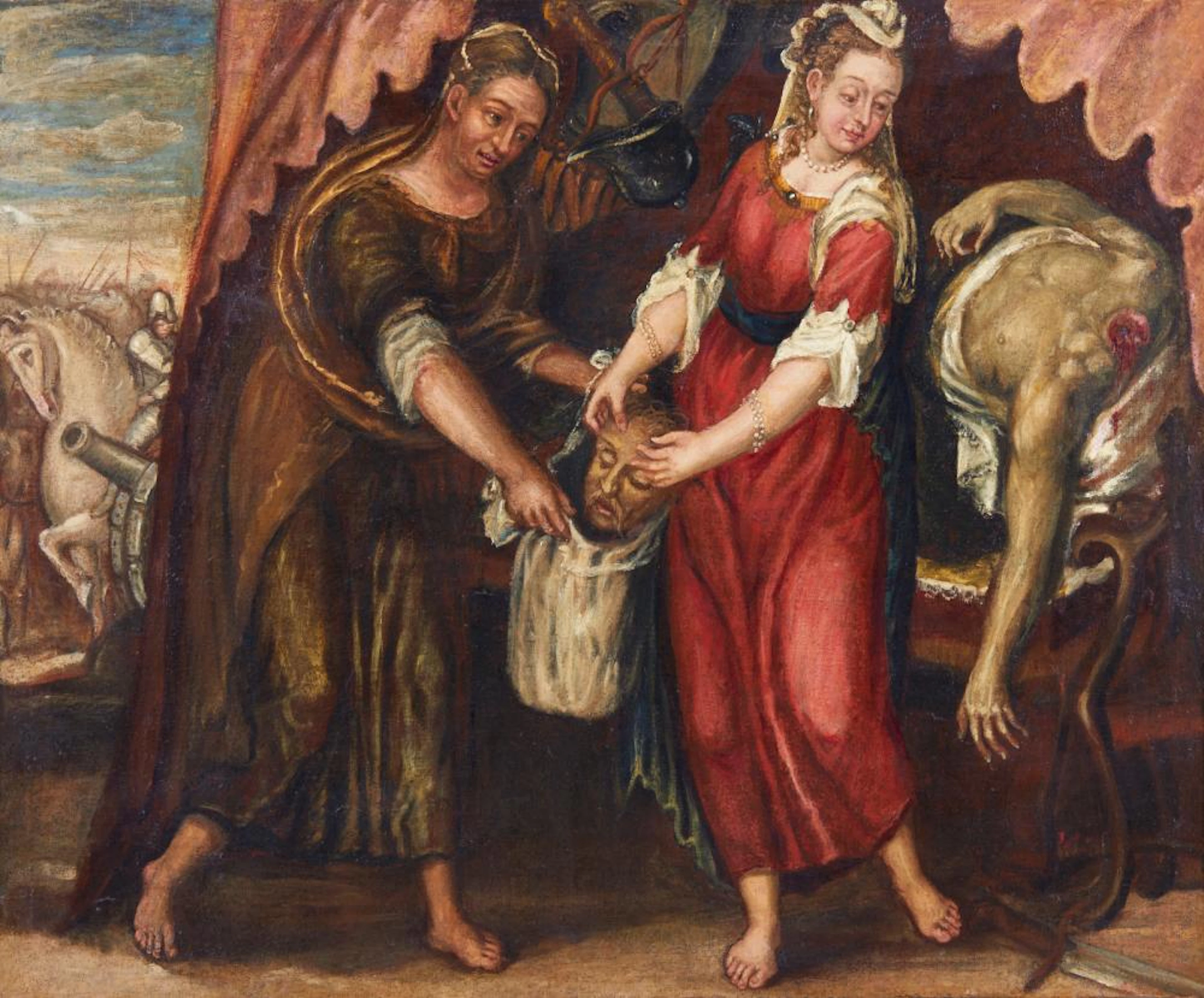 ARTISTA DEL XVIII SECOLO - Judith with the head of Holofernes