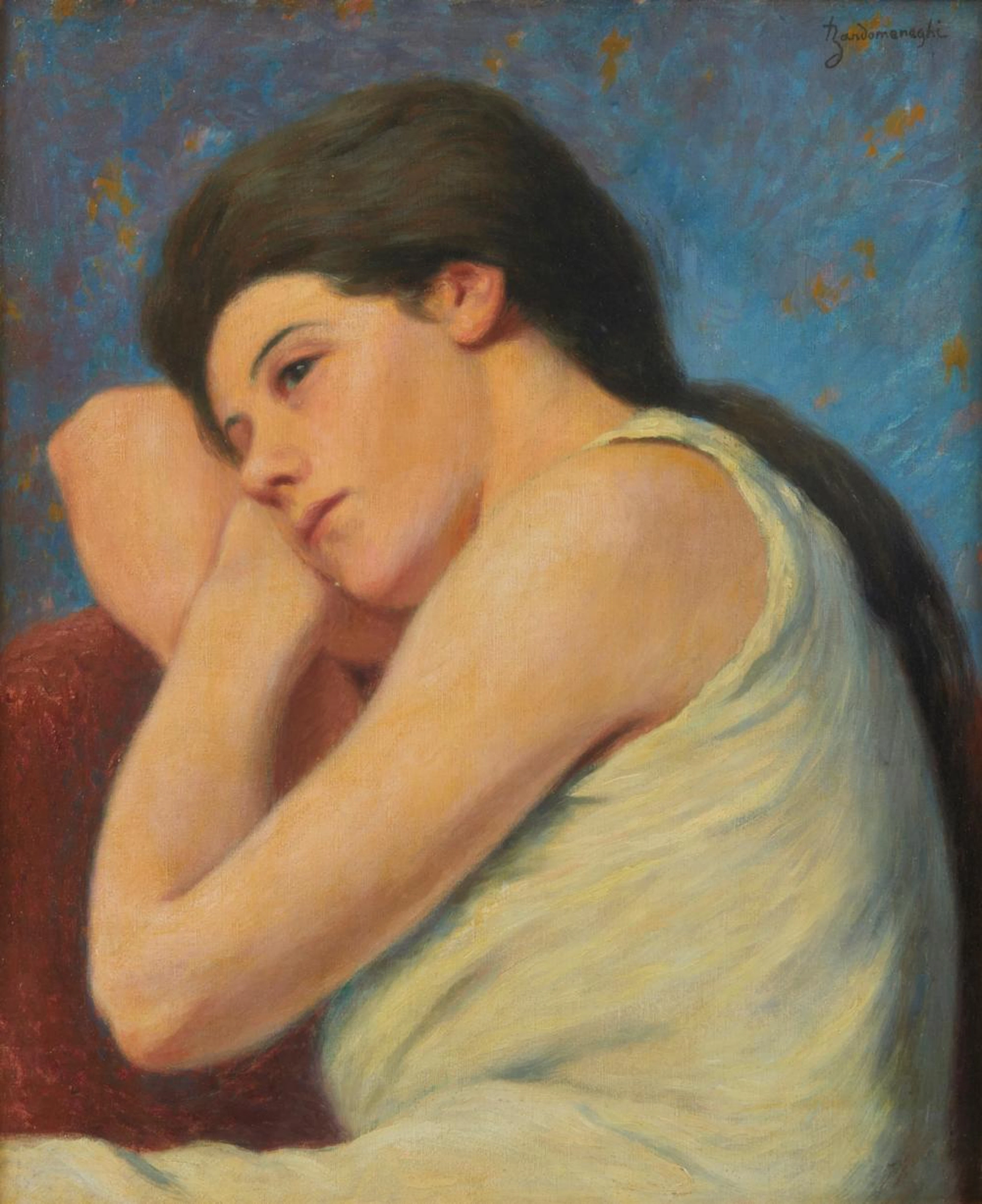ZANDOMENEGHI FEDERICO (1841 - 1917) Femme qui reve