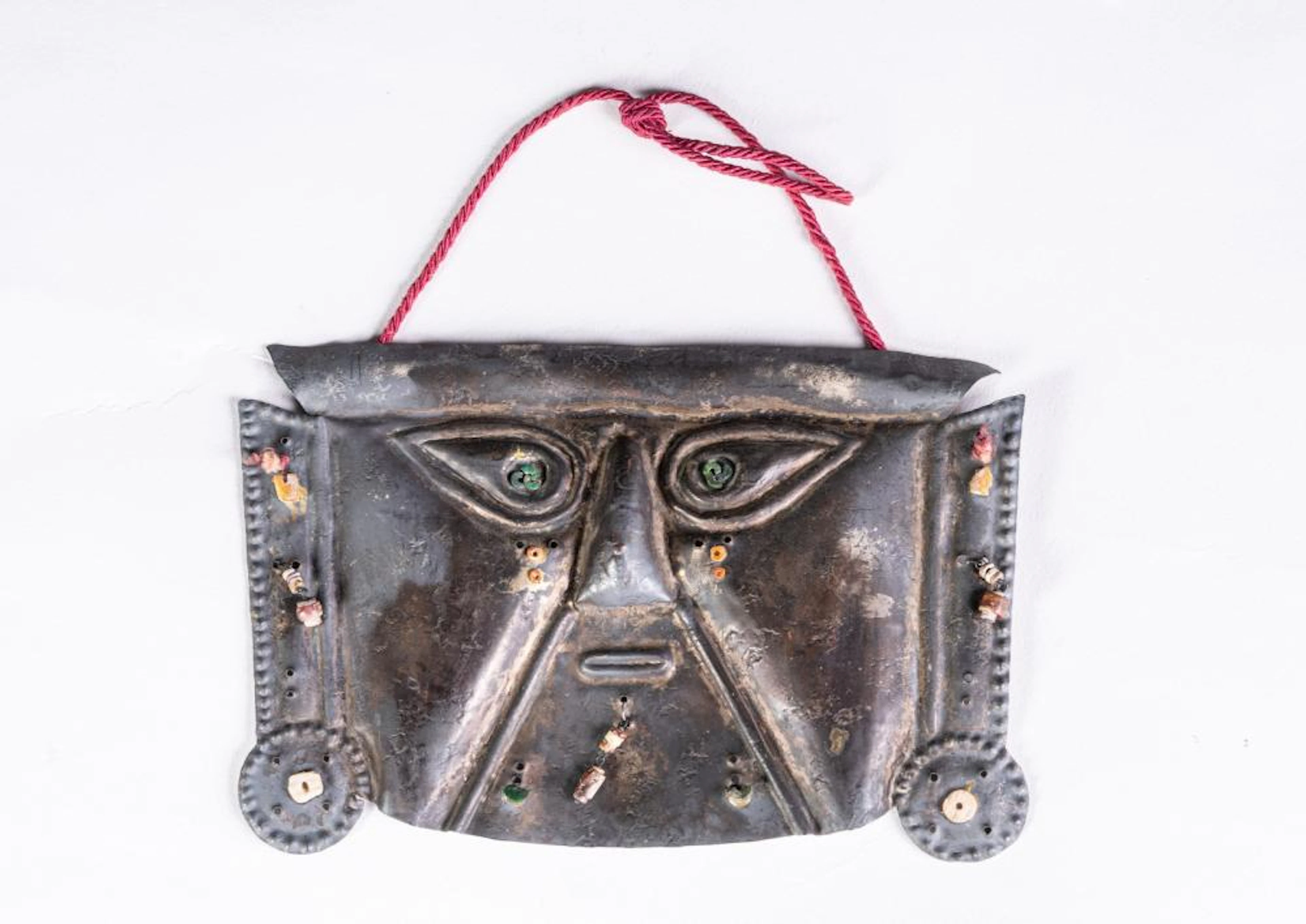 Art of the Americas Silver repoussè mask Peru, 19th century or earlier