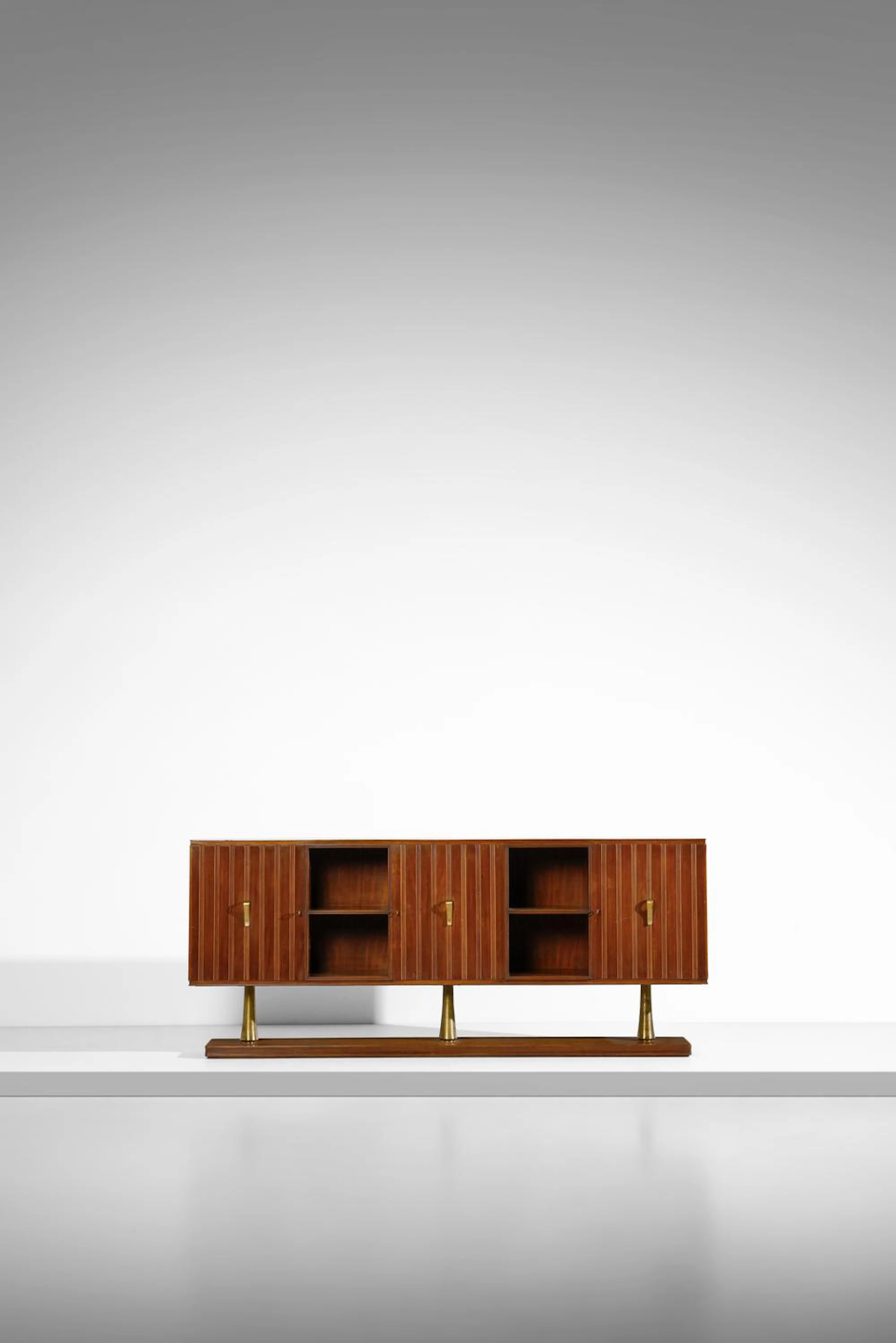 BUFFA PAOLO (1903 - 1970) - Sideboard with doors and open...