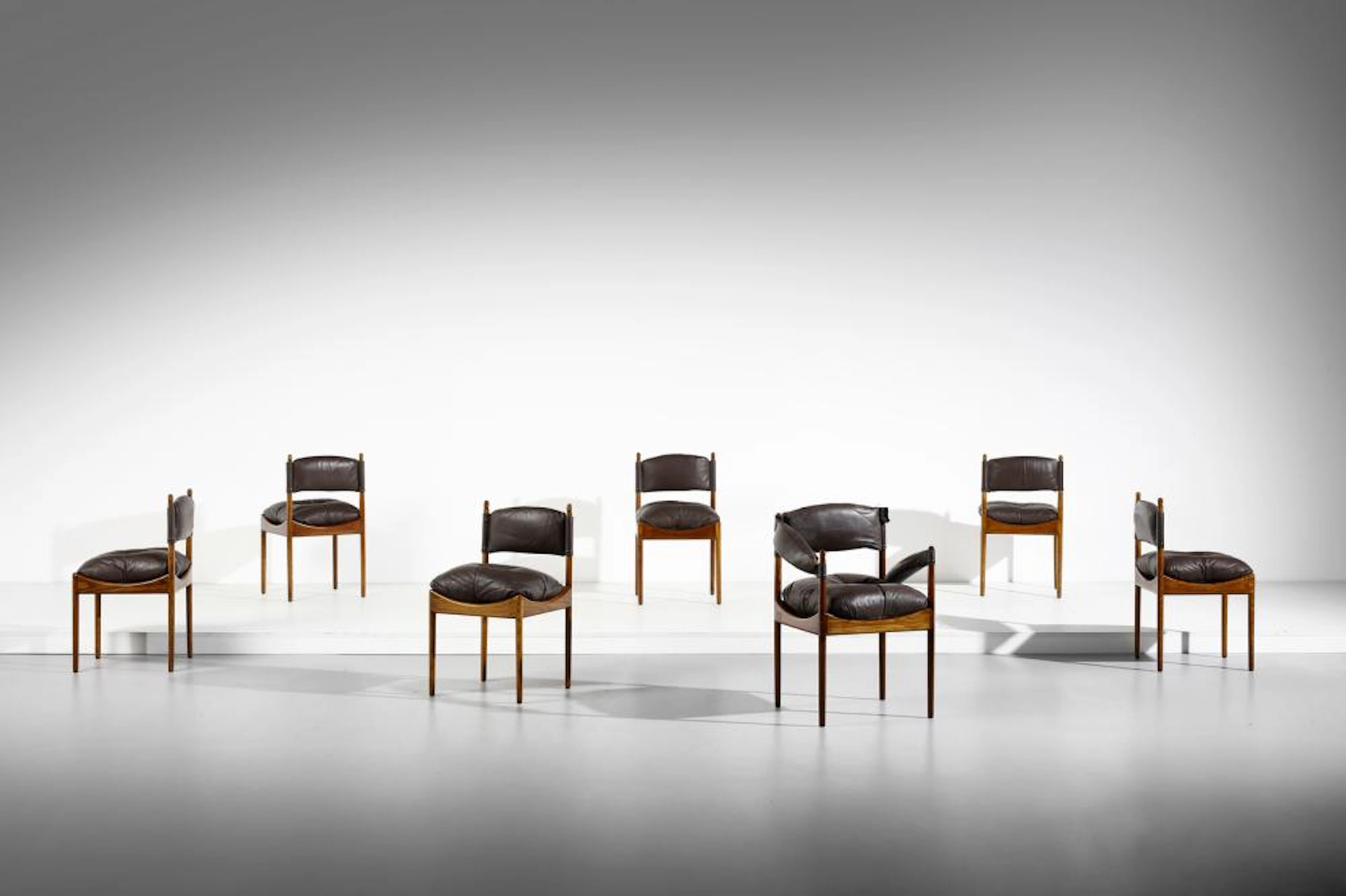 SOLMER VEDEL KRISTIAN (1923 - 2003) Armchair and six...