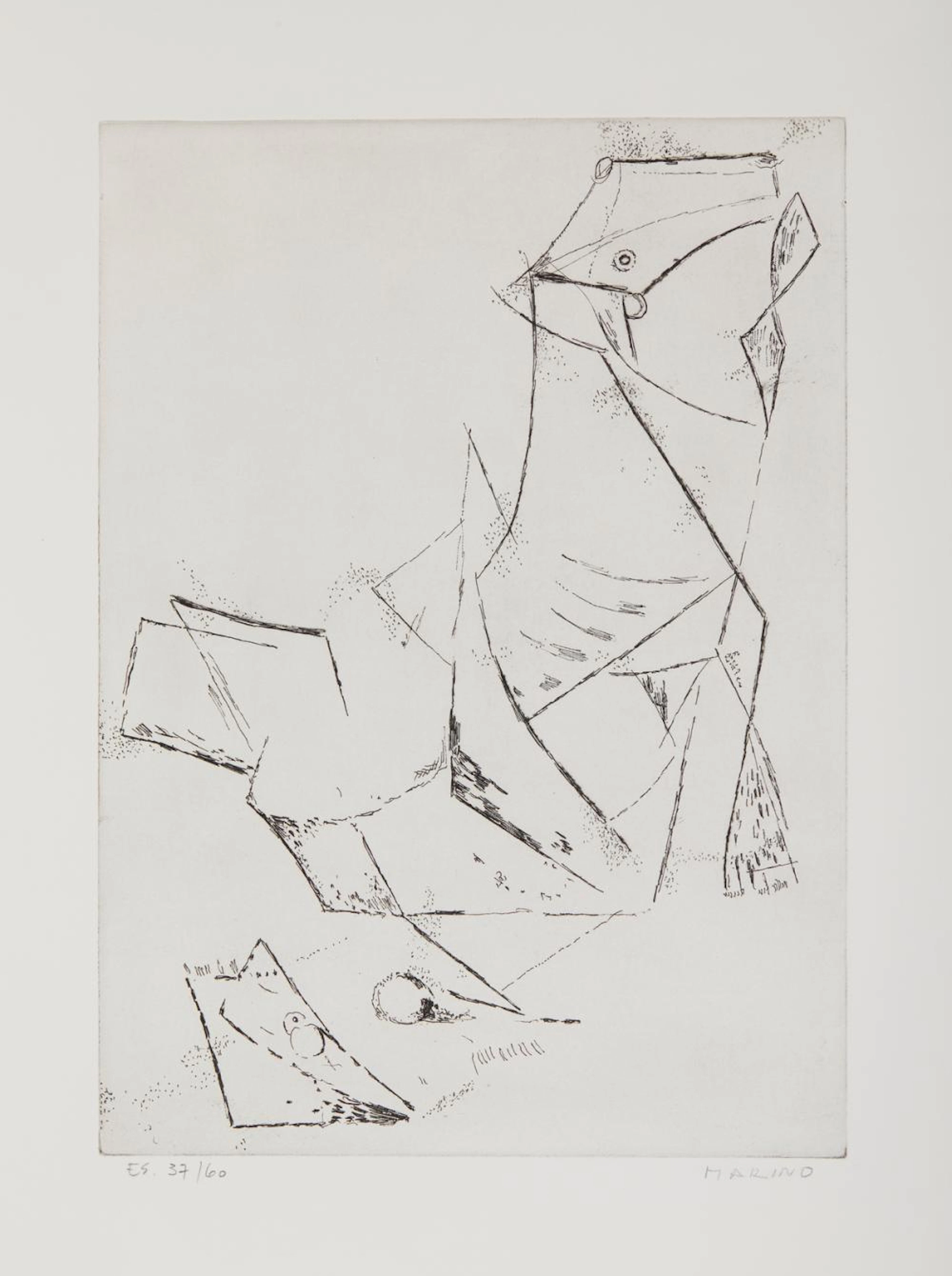 MARINI MARINO (1901 - 1980) - Idea del miracolo. (Opera grafica, Tavola XVI).