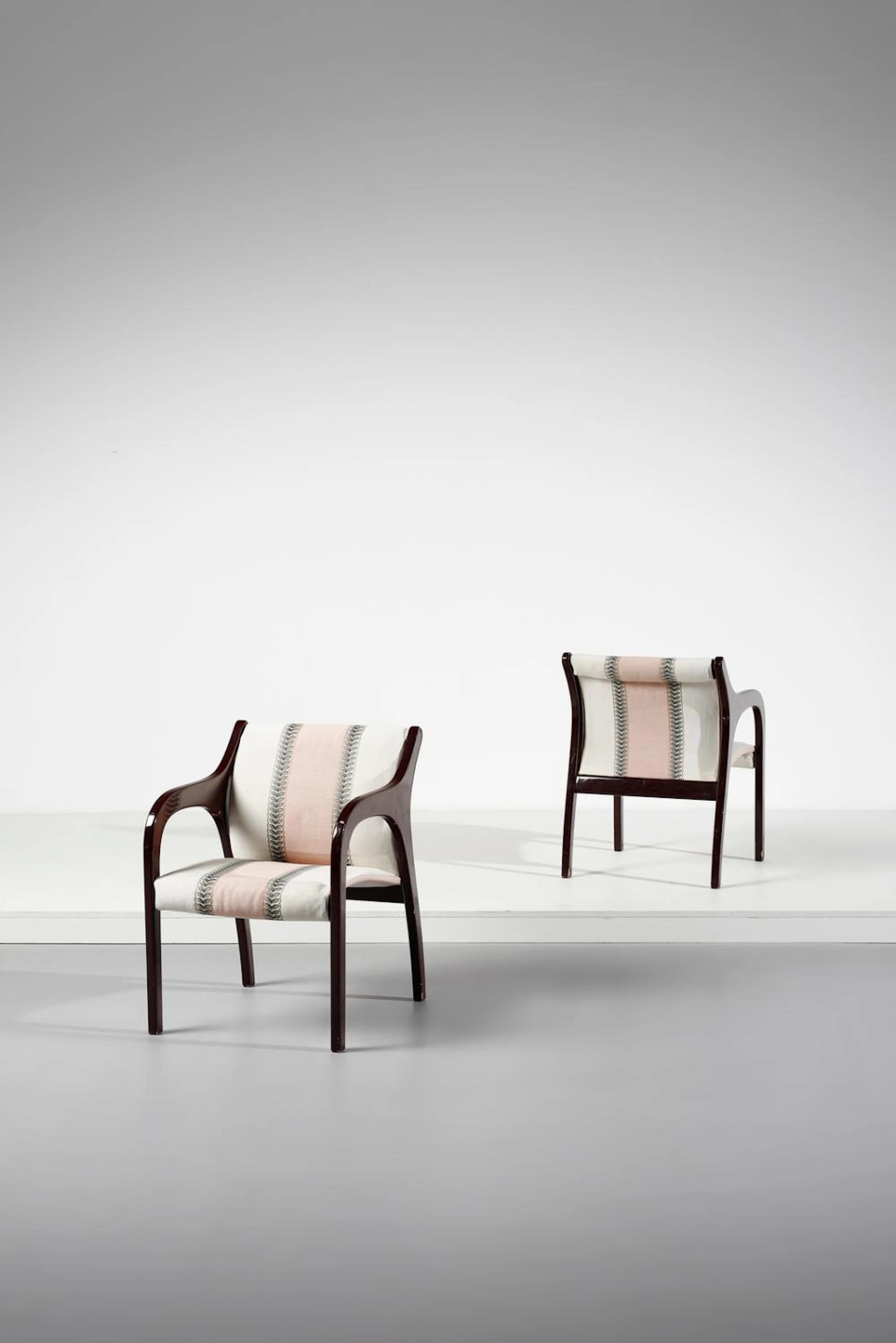 SALOCCHI CLAUDIO (1934 - 2009) Pair of Vivalda armchairs for Sormani