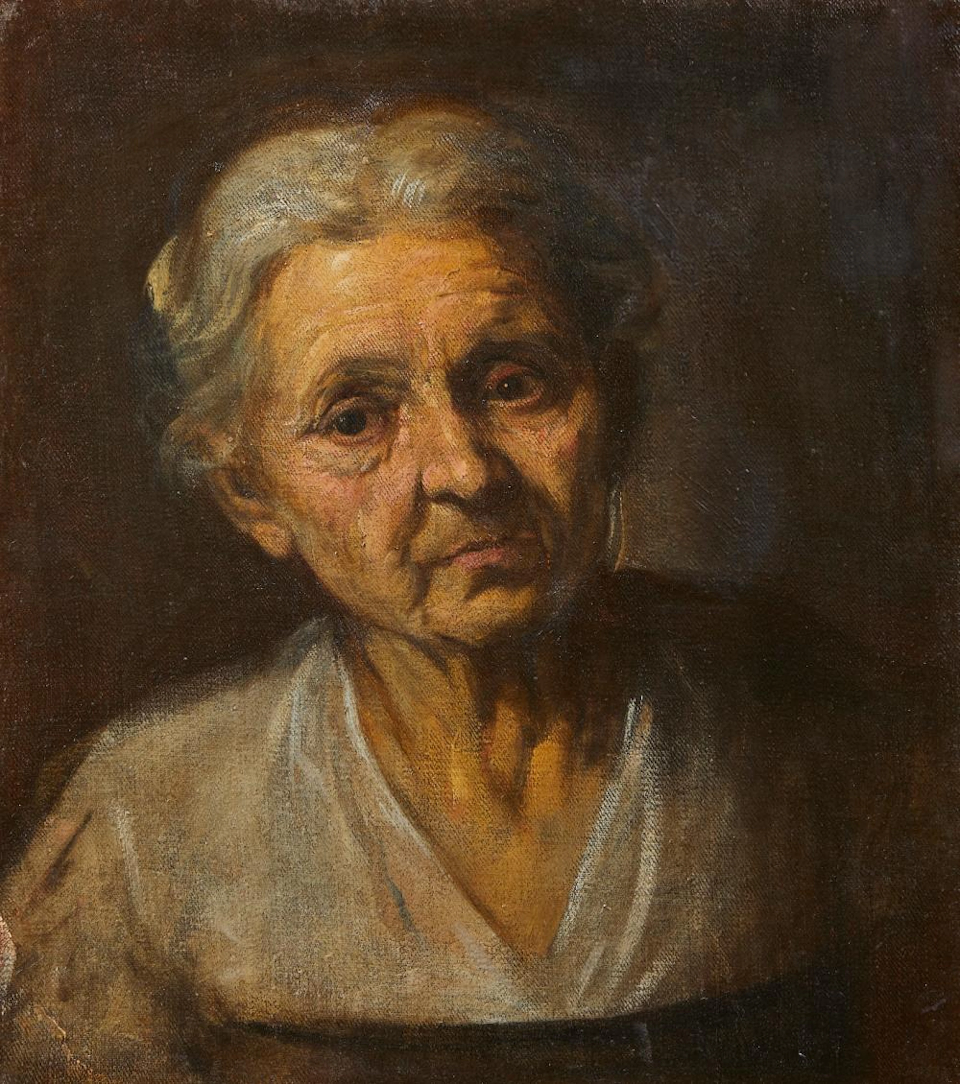 EGRETTI DETTO PALMA IL GIOVANE JACOPO (1548 - 1628) Portrait of an old woma
