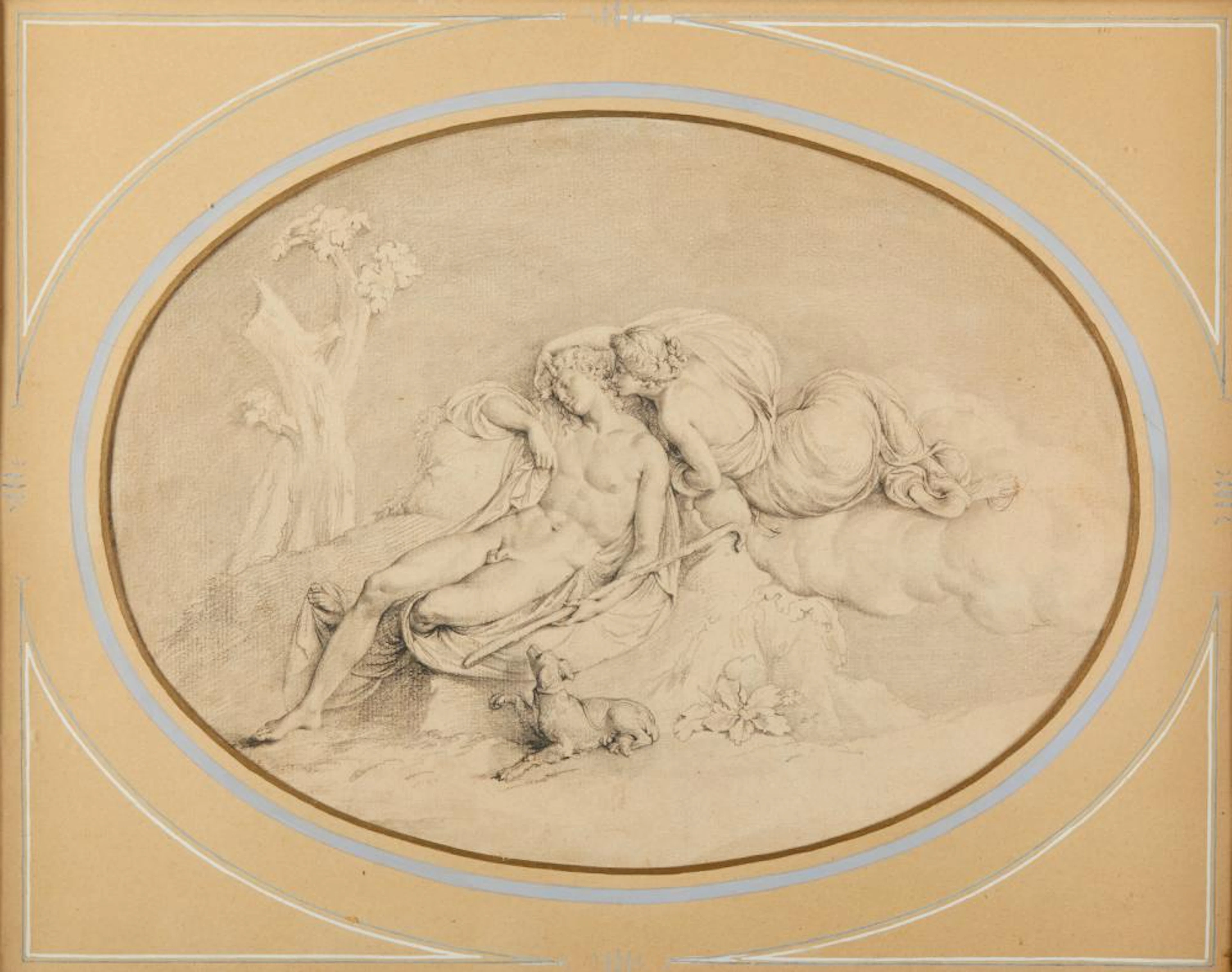 BOTTANI GIUSEPPE (1717 - 1784) Attributed to. Diana and Endymio