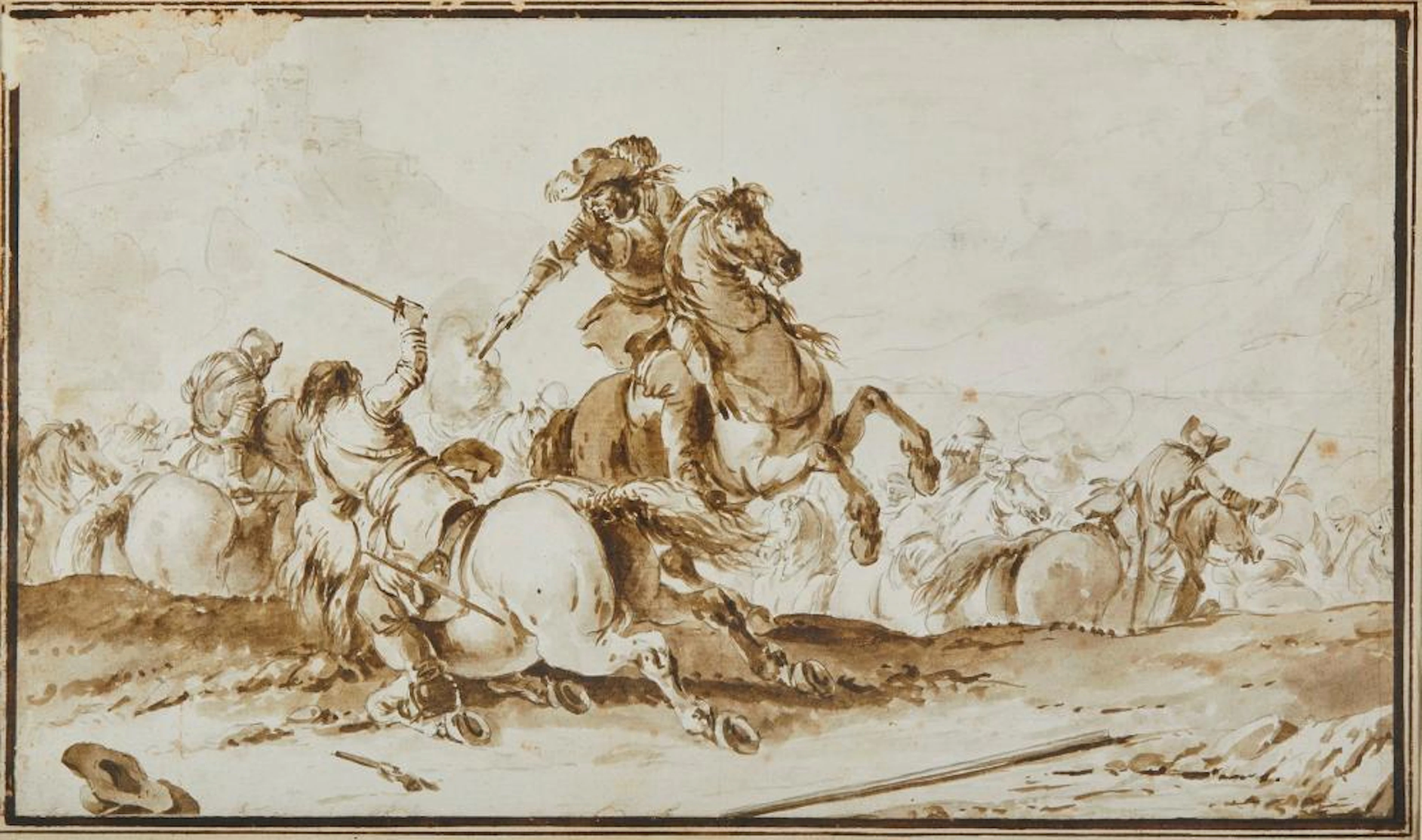 SIMONINI FRANCESCO (1686 - 1753) Cavalry battle scene