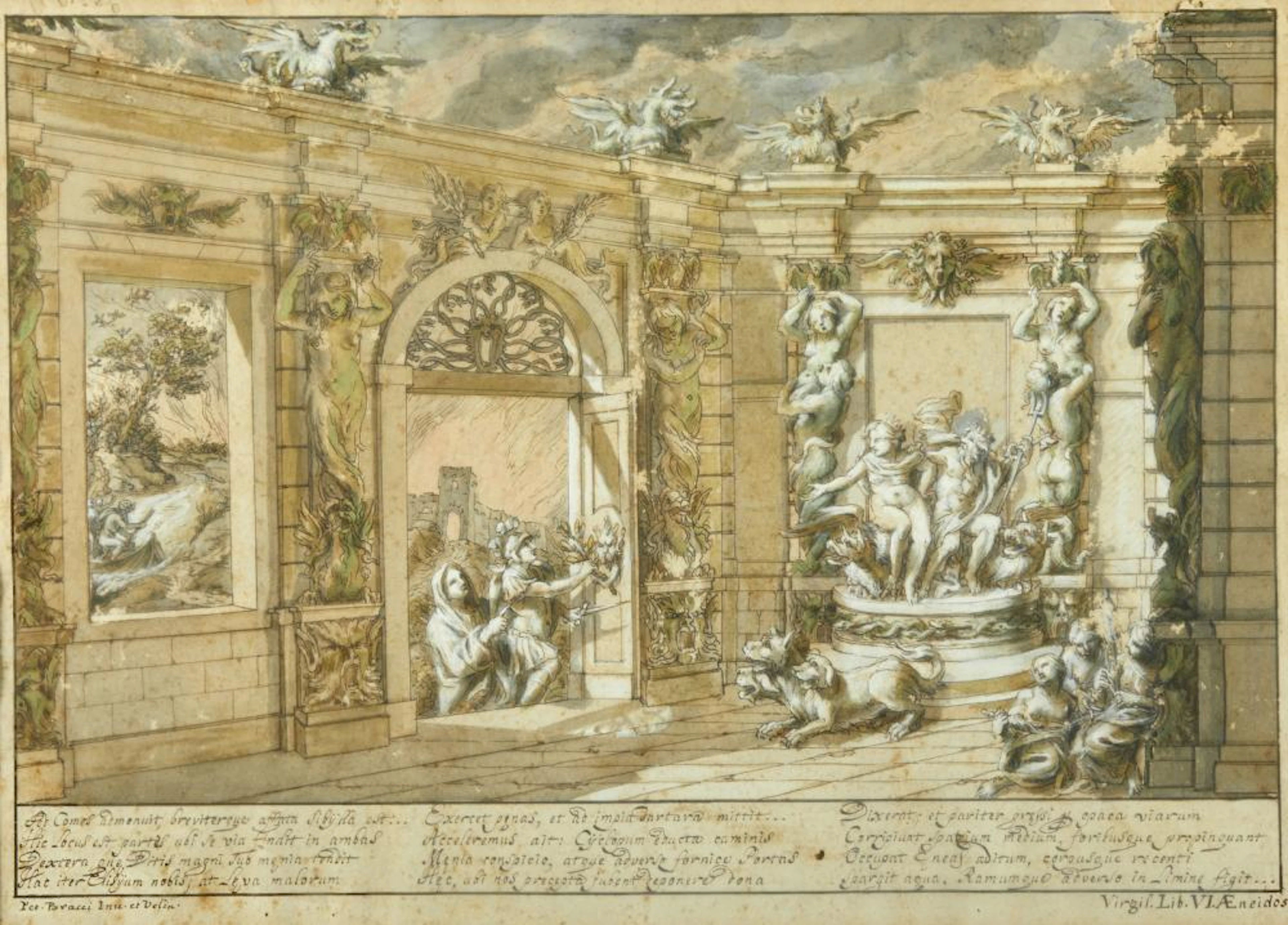 BRACCI PIETRO (1700 - 1773) Episode from Book VI of the Aeneid