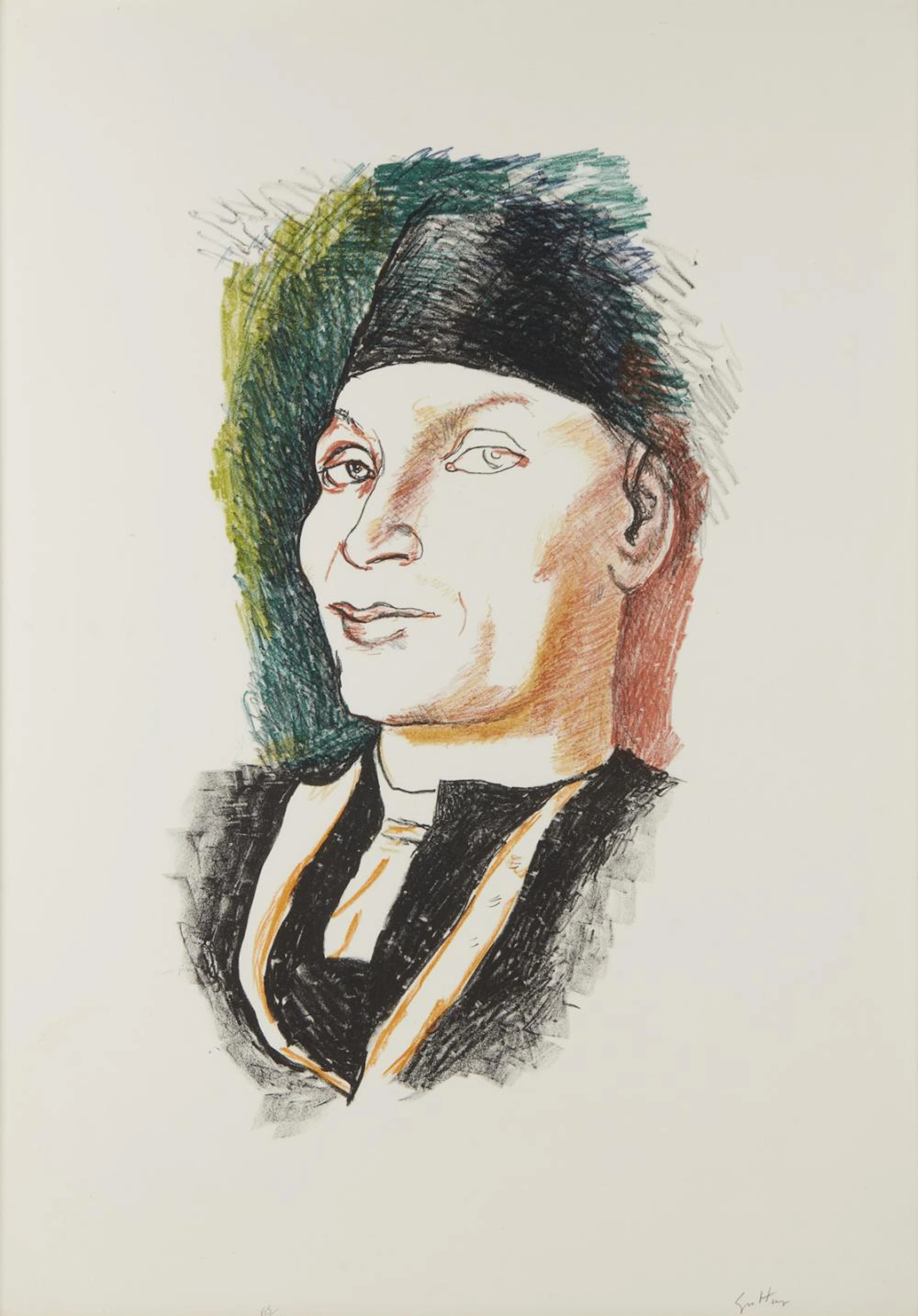 GUTTUSO RENATO (1912 - 1987) From folder Colloquio con i Maestri