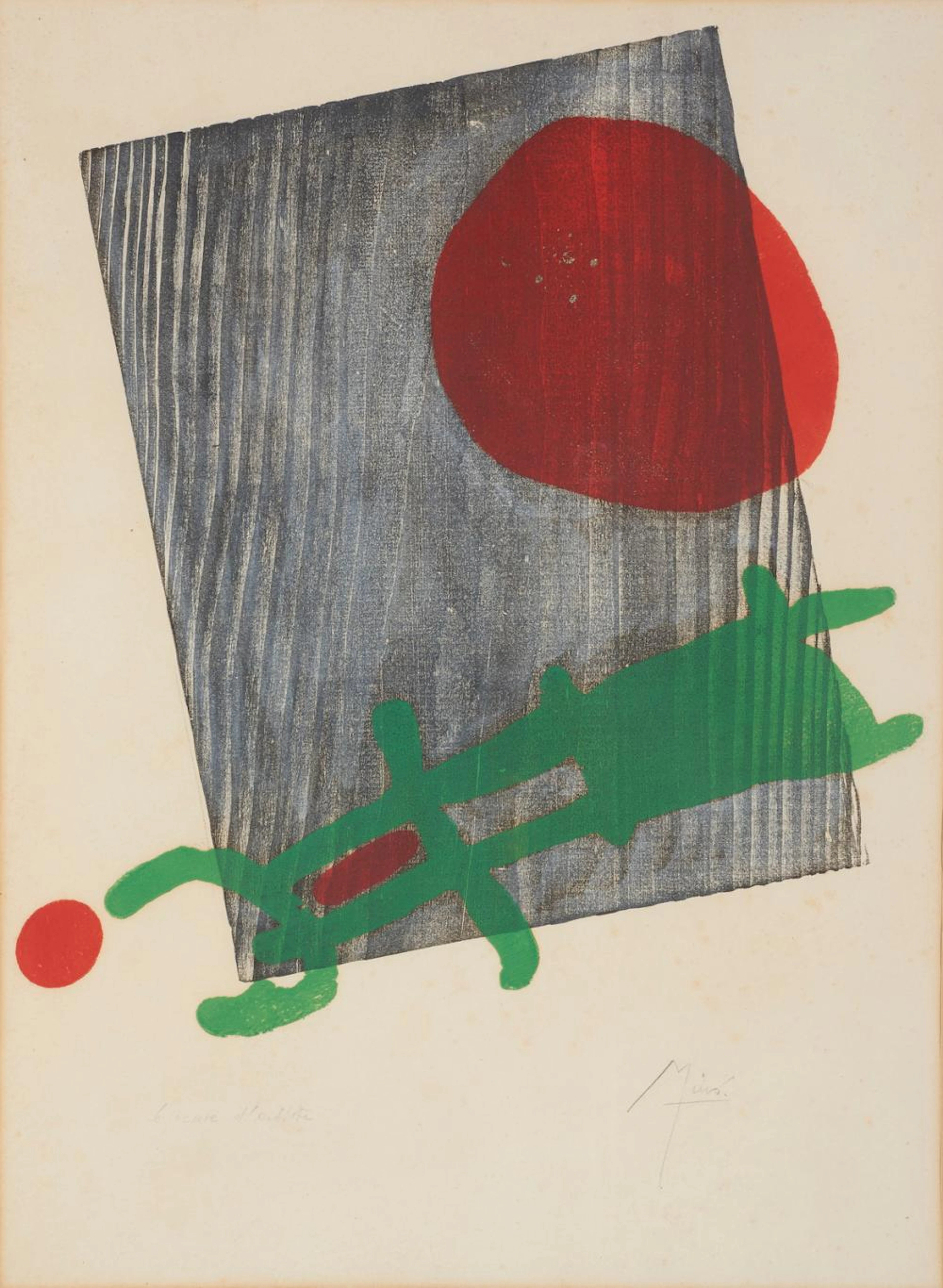 MIRO' JOAN (1893 - 1983) From 'À Toute Épreuve'.
